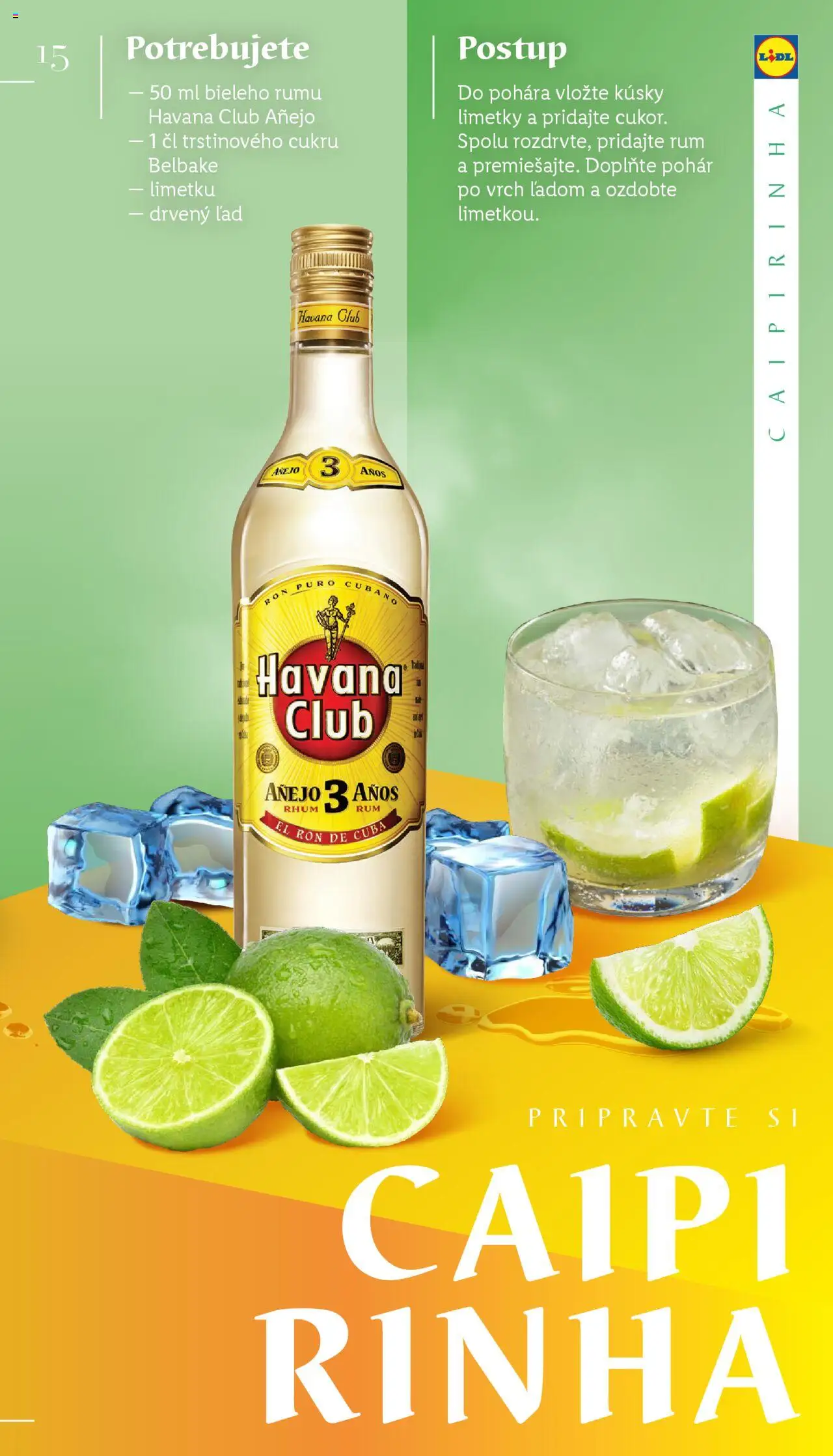 Lidl barmanská príručka │ platný od 03.06.2025 | Strana: 15 | Produkty: Rum