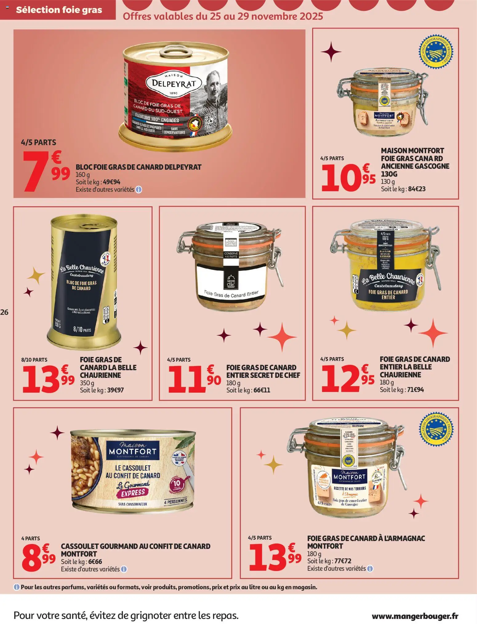 {H1} | Page: 26 | Produits: Foie Gras de Canard, Gras de canard entier, Bloc de foie gras, Confit de canard