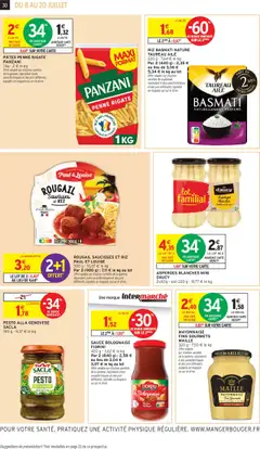  | Page: 30 | Produits: Pesto, Sauce bolognaise, Moutarde, Viande
