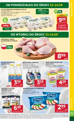Stokrotka Gazetka od 18.09.2025 | Strona: 5 | Produkty: Mleko, Śmietana, Mozzarella, Jaja