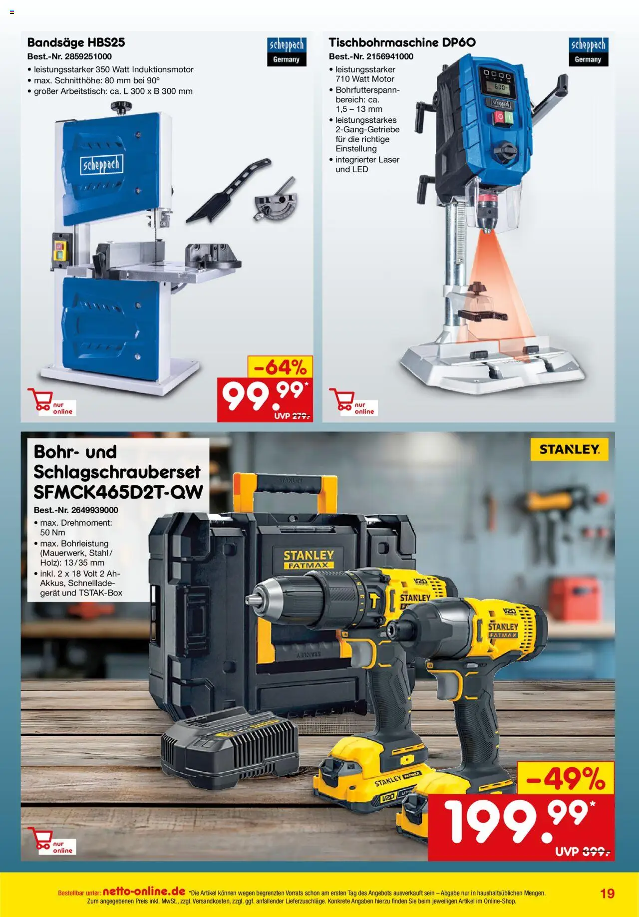Netto Marken-Discount Online-Angebote September - gültig ab dem 01.09.2025 | Seite: 19 | Produkte: Arbeitstisch