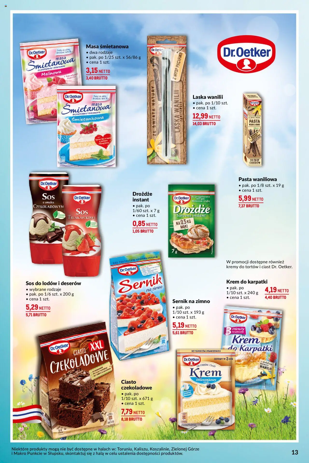 Makro Gazetka - Na uroczyste okazje od 13.05.2025 | Strona: 13 | Produkty: Krem do karpatki, Mascarpone, Krem, Sos