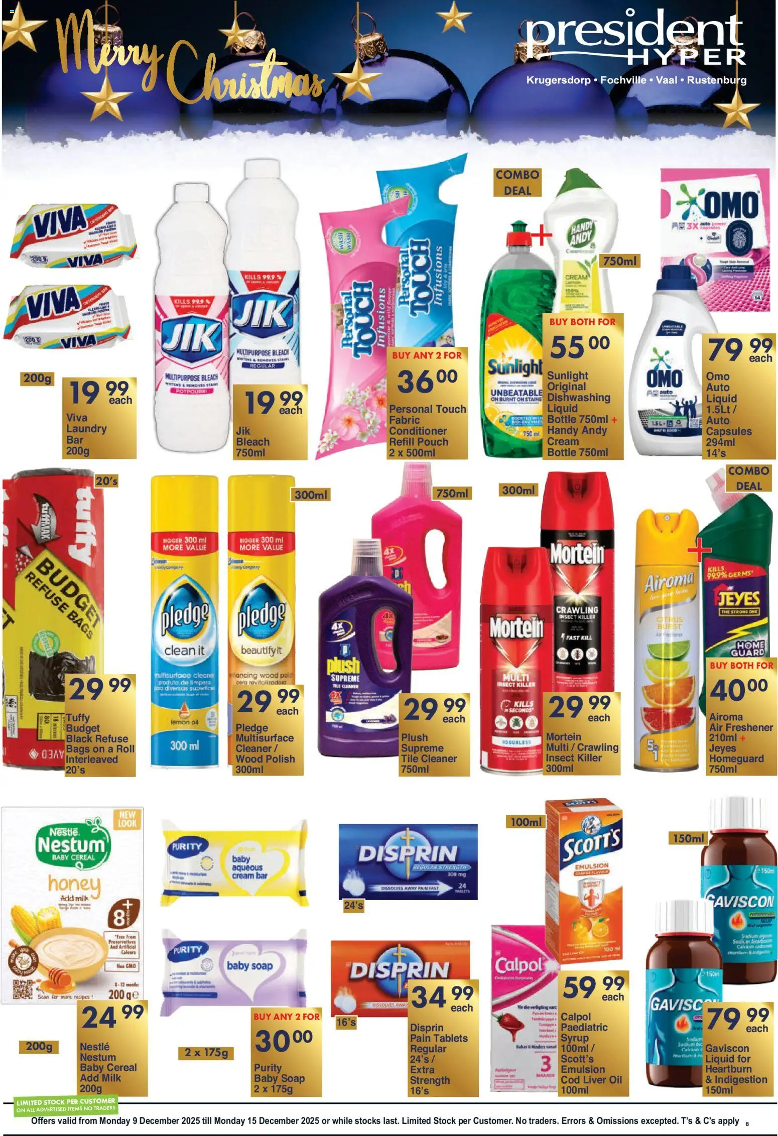 New President Hyper catalogue – valid from 09.12.2025 | Page: 8 | Products: Drone, Cream, Syrup, Lemon