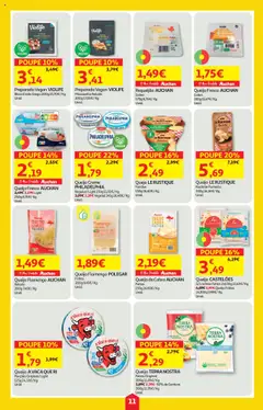 Pré-visualização Auchan folheto válido de 16.10.2025 | Página: 11 | Produtos: Queijo, Requeijão, Vitamina d, Proteina