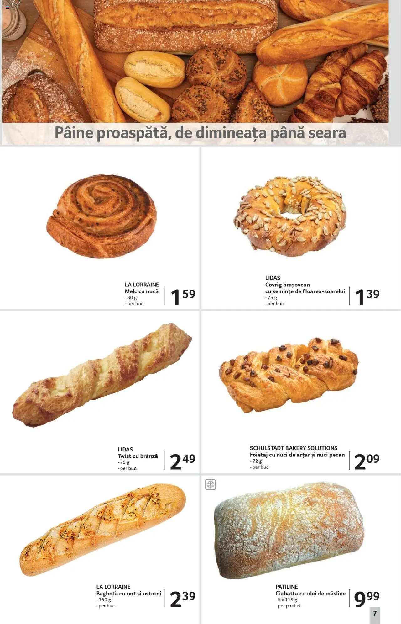 Catalog Selgros - Sibiu – valabil de la 22.08.2025 | Pagină: 7 | Produse: Foietaj, Ulei, Pâine, Nuci