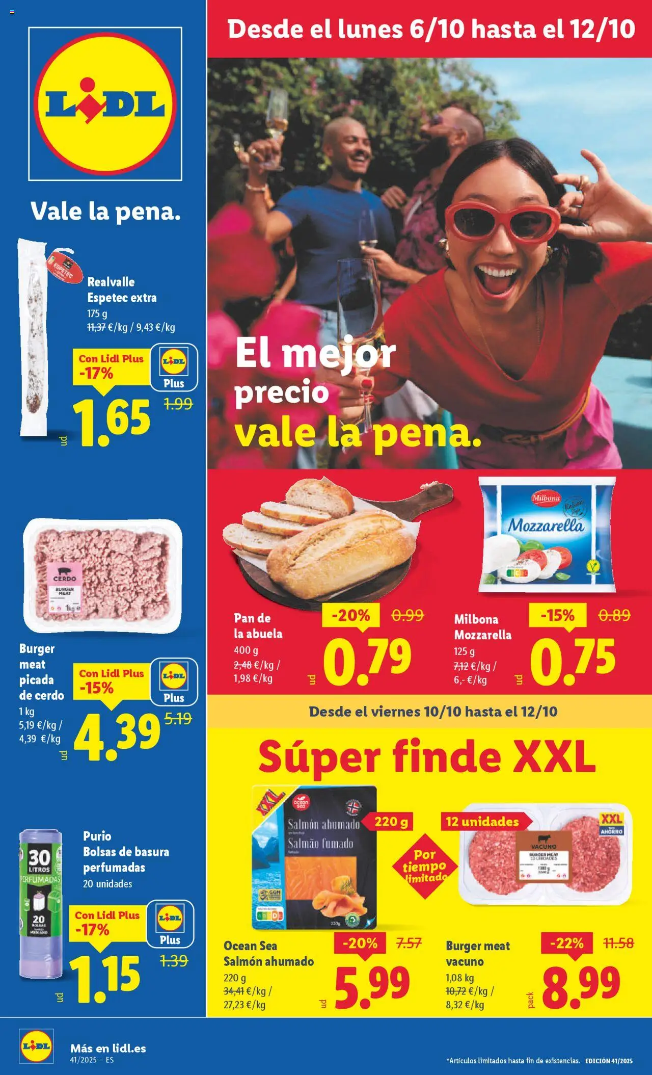 Lidl catálogo MAD │ válido desde el 06.10.2025 | Página: 1 | Productos: Pan, Cerdo, Salmón ahumado