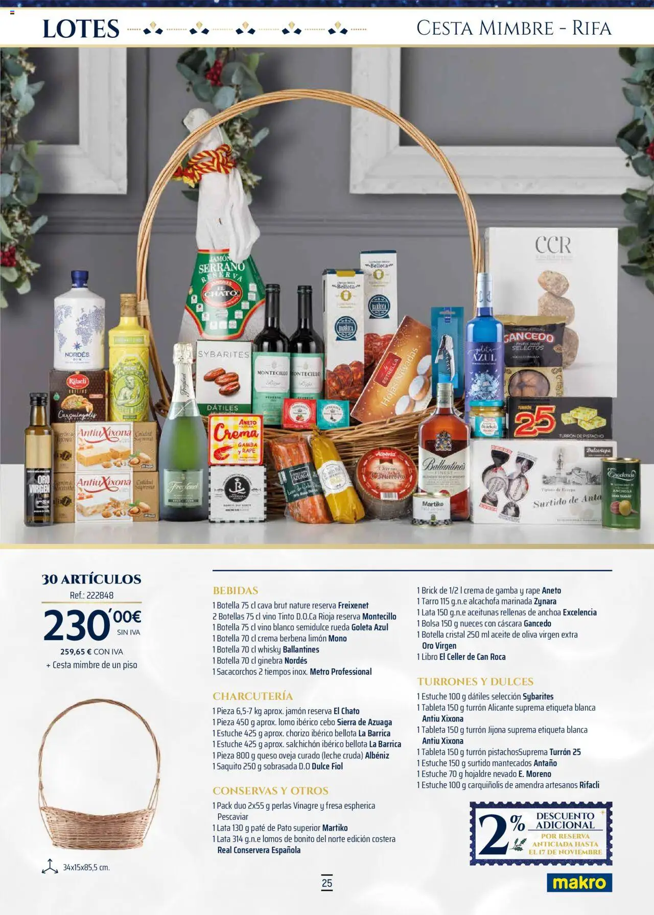 Makro - Lotes y cestas Levante │ válido desde el 04.10.2025 | Página: 25 | Productos: Ginebra, Whisky, Aceite de oliva virgen extra, Gamba