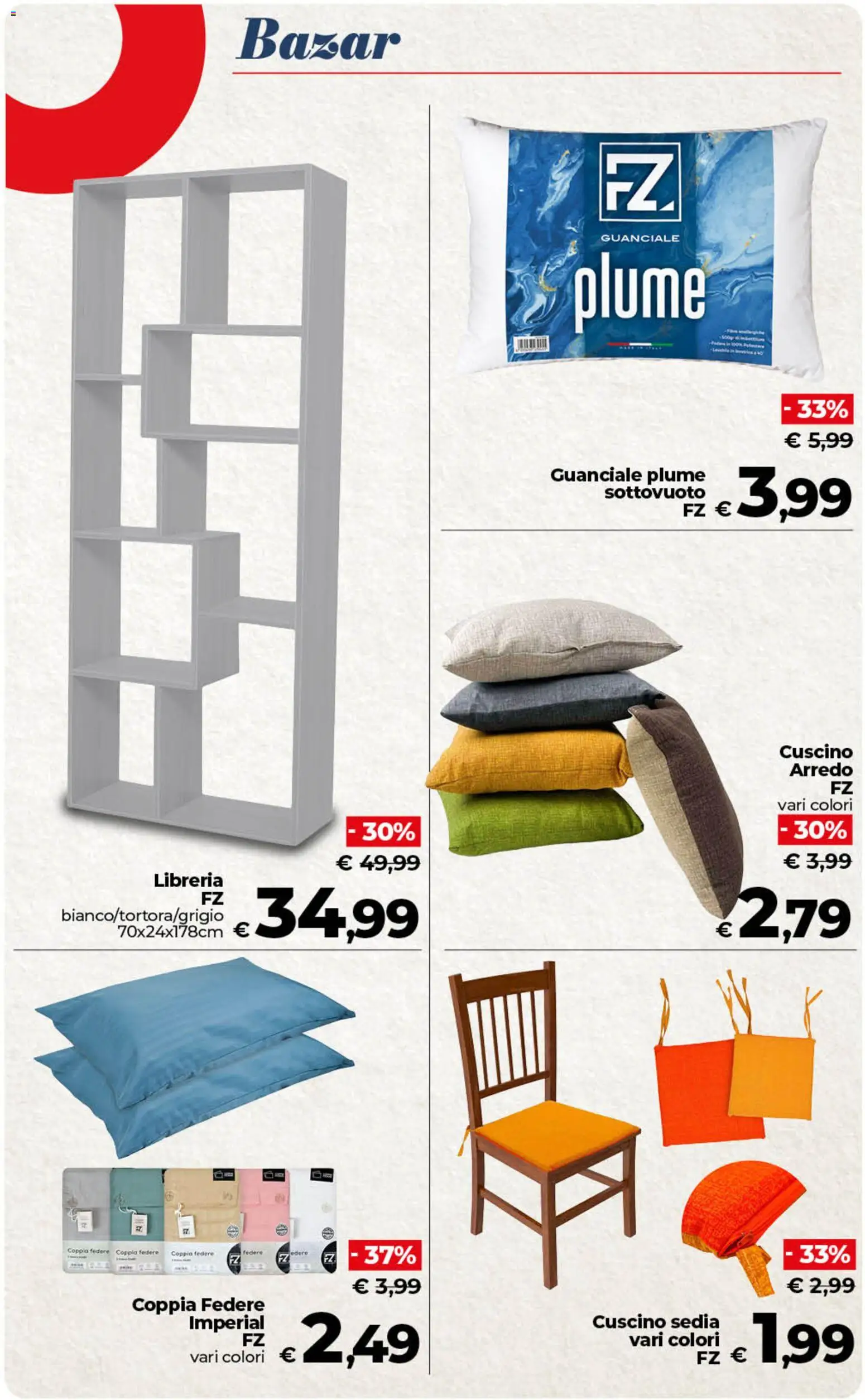 Volantino COOP del 06.03.2026 | Pagina: 46 | Prodotti: Libreria, Cuscino, Sedia, Guanciale