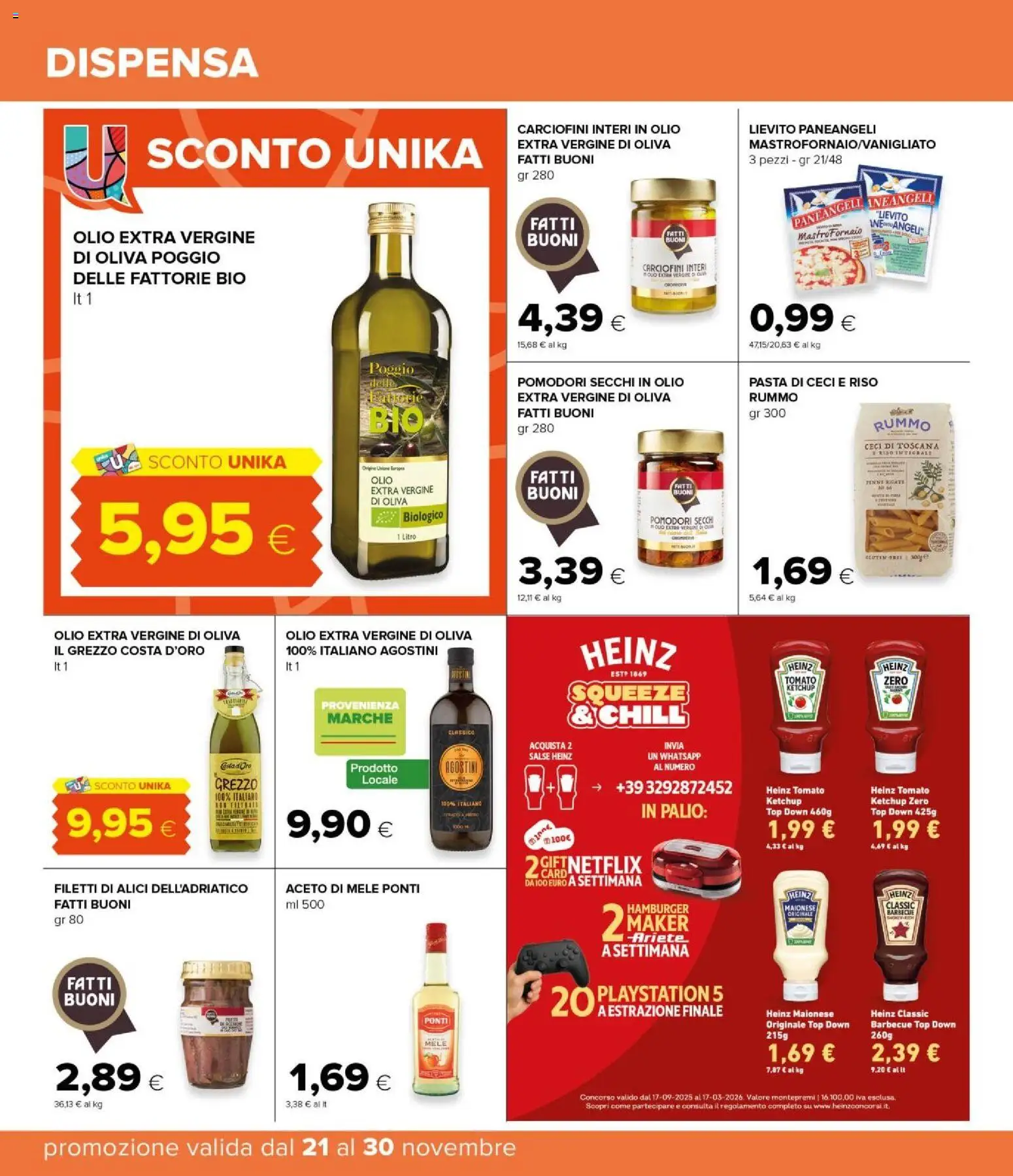 Volantino Oasi del 21.11.2025 | Pagina: 28 | Prodotti: Ketchup, Top, Aceto, Pomodori secchi