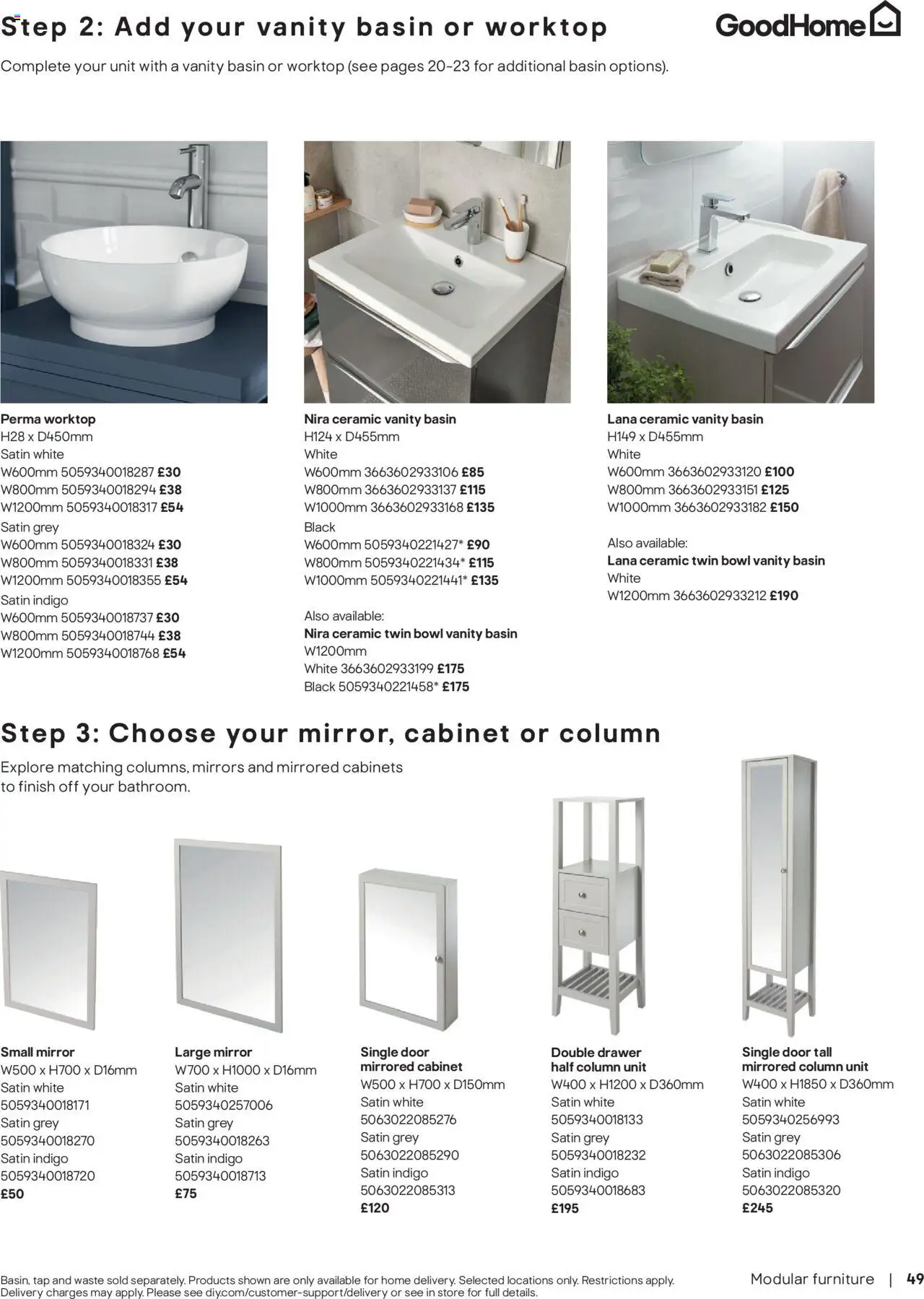  | Page: 49 | Products: Mirror, Door, Cabinet, Bowl