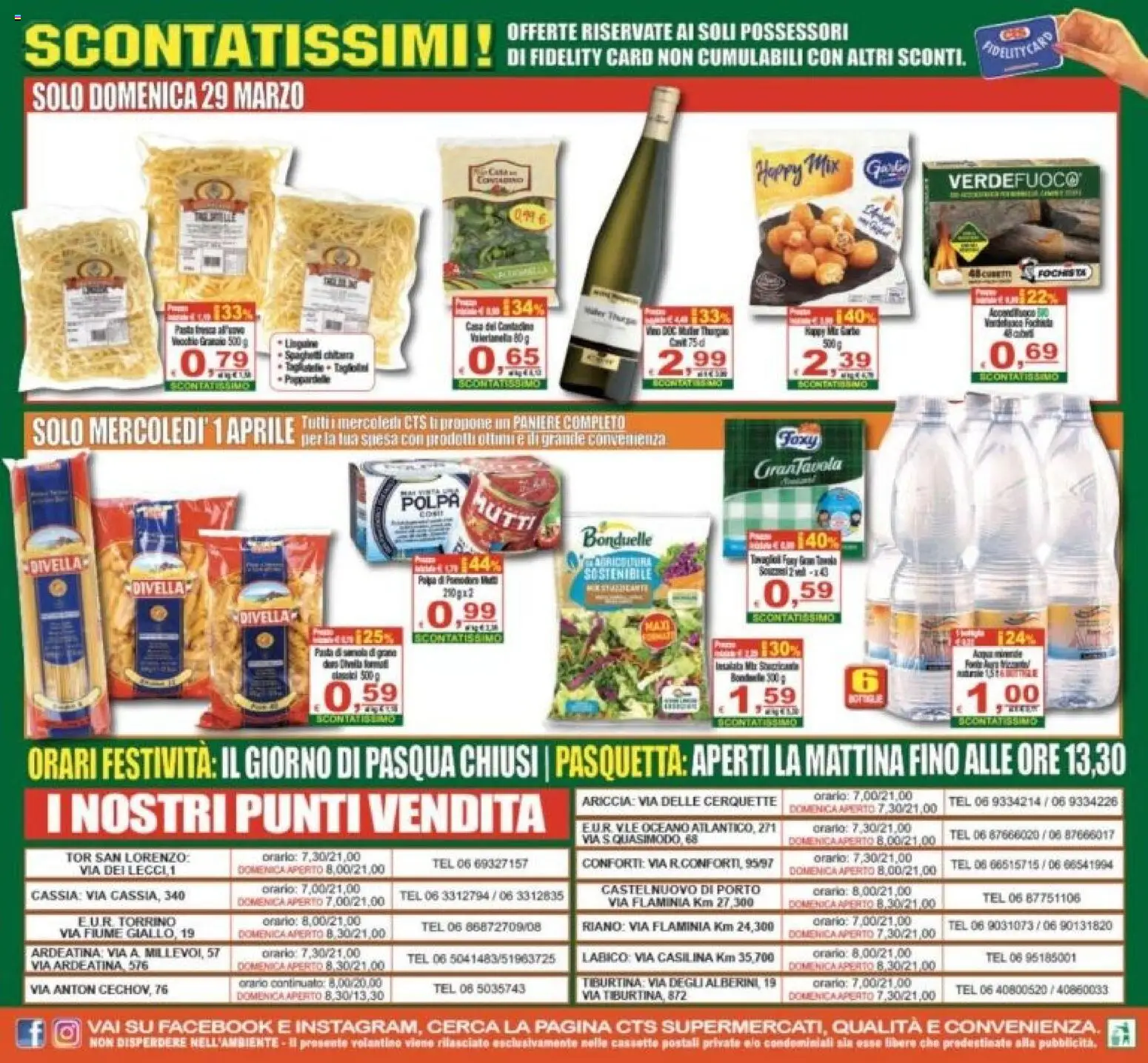 Volantino CTS del 27.03.2026 | Pagina: 28 | Prodotti: Pasta, Mutti, Mais
