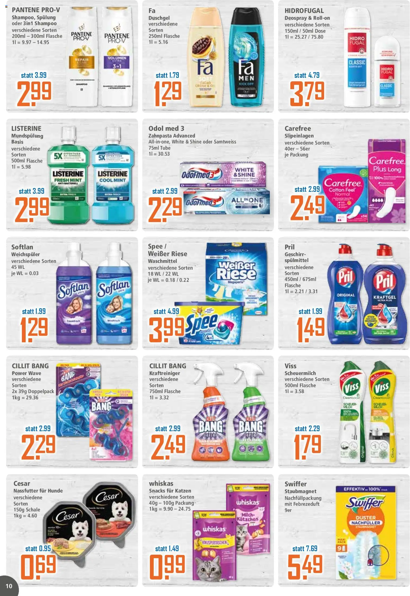 Klaas & Kock Prospekt 	 – gültig ab 19.01.2026 | Seite: 10 | Produkte: Milch, Pril, Swiffer, Listerine