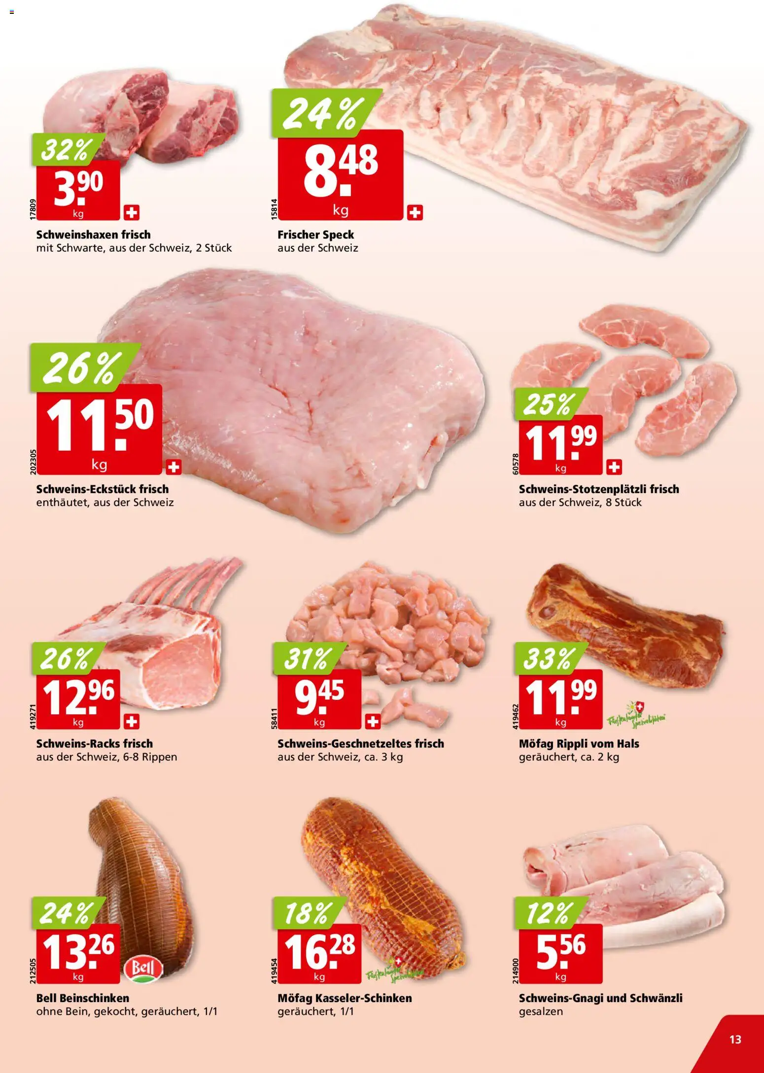 Aligro Aktionen Schlieren, Gossau SG, Frauenfeld, Rapperswil-Jona, Sargans, Bern, Brüttisellen, Pratteln, Emmen, Spreitenbach – gültig ab 27.12.2025 | Seite: 13