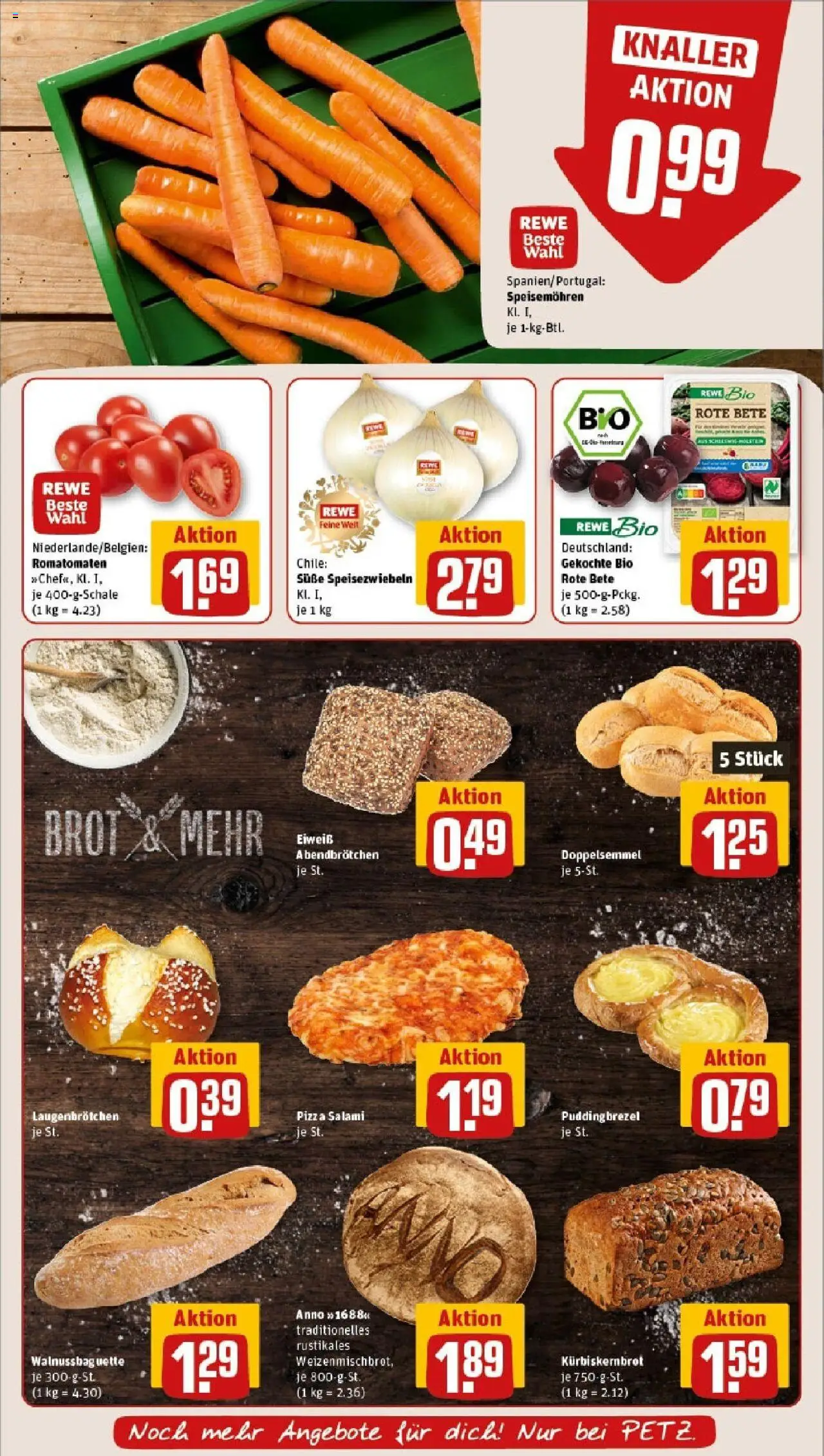 Rewe prospekt Pulsnitz	 - gültig ab dem 15.06.2025 | Seite: 7 | Produkte: Baguette, Brot, Salami, Pizza