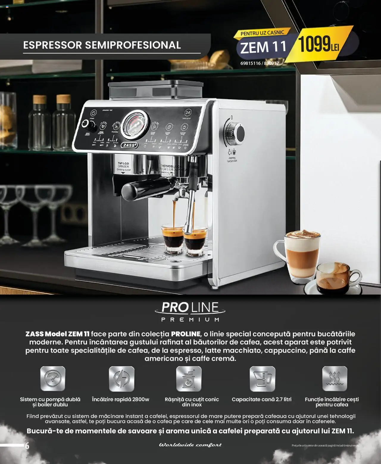 Catalog Selgros - Zass – valabil de la 01.08.2025 | Pagină: 6 | Produse: Espressor, Boiler, Cuțit, Cafea