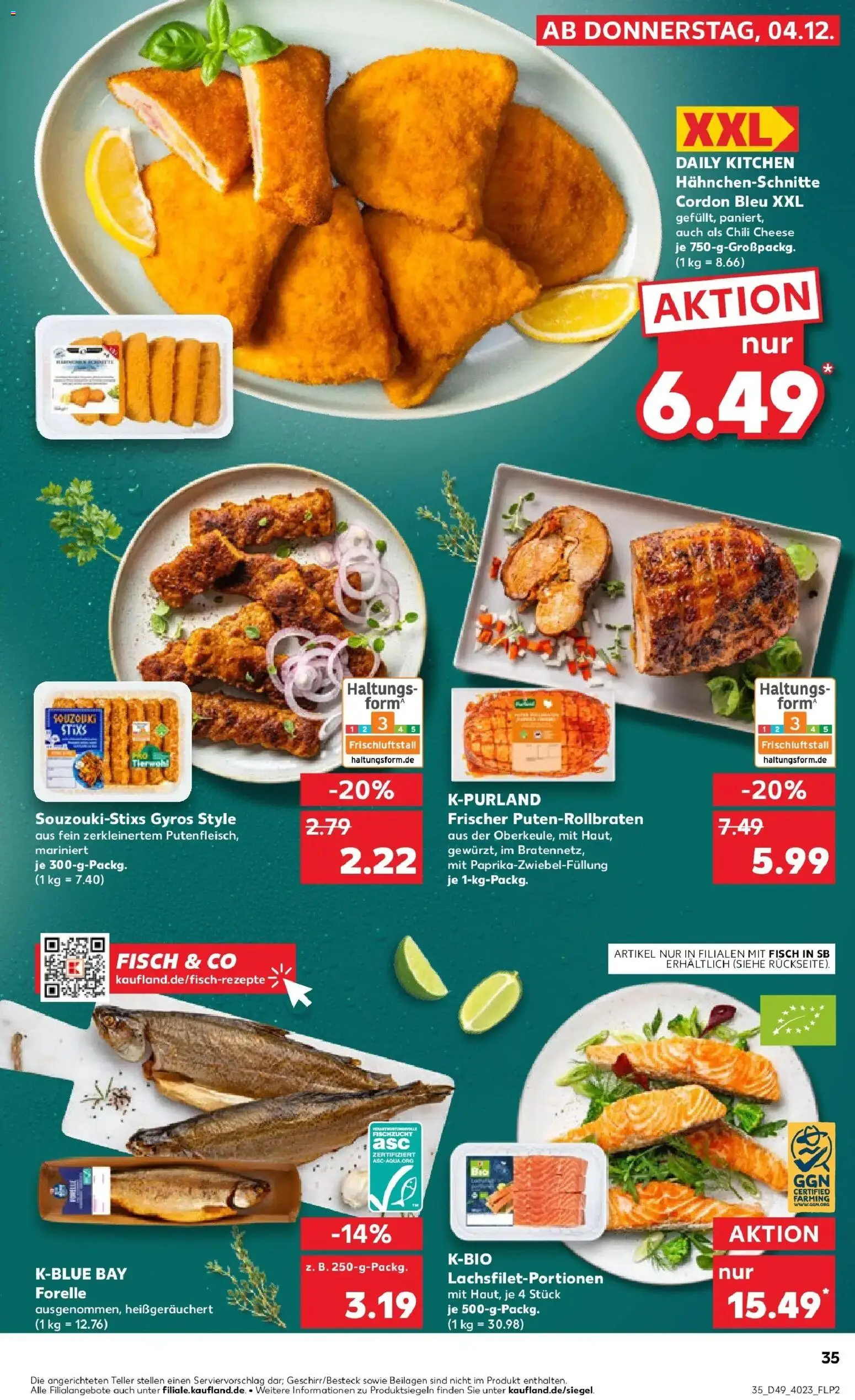 Kaufland prospekt Schönebeck (Elbe)	 – gültig ab 08.12.2025 | Seite: 35 | Produkte: Fisch, Gyros, Chili