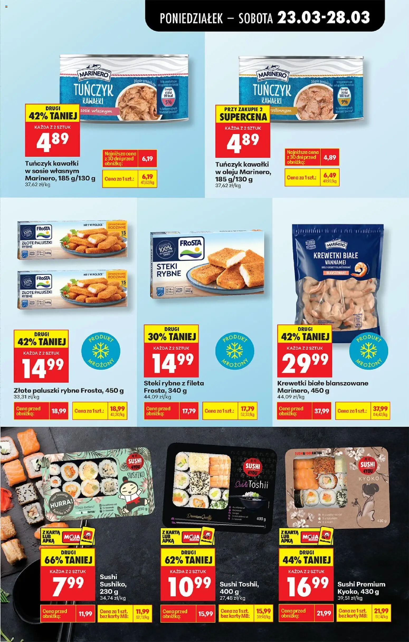 Biedronka Polsko leták od 23.03.2026 | Strana: 45 | Produkty: Sushi, Karty, Krevety