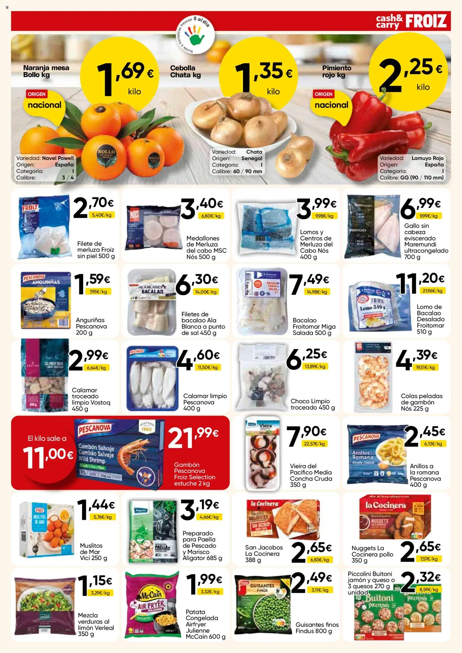 Froiz - Folleto Cash │ válido desde el 28.04.2026 | Página: 9 | Productos: Anillos, Queso, Pescado, Filete
