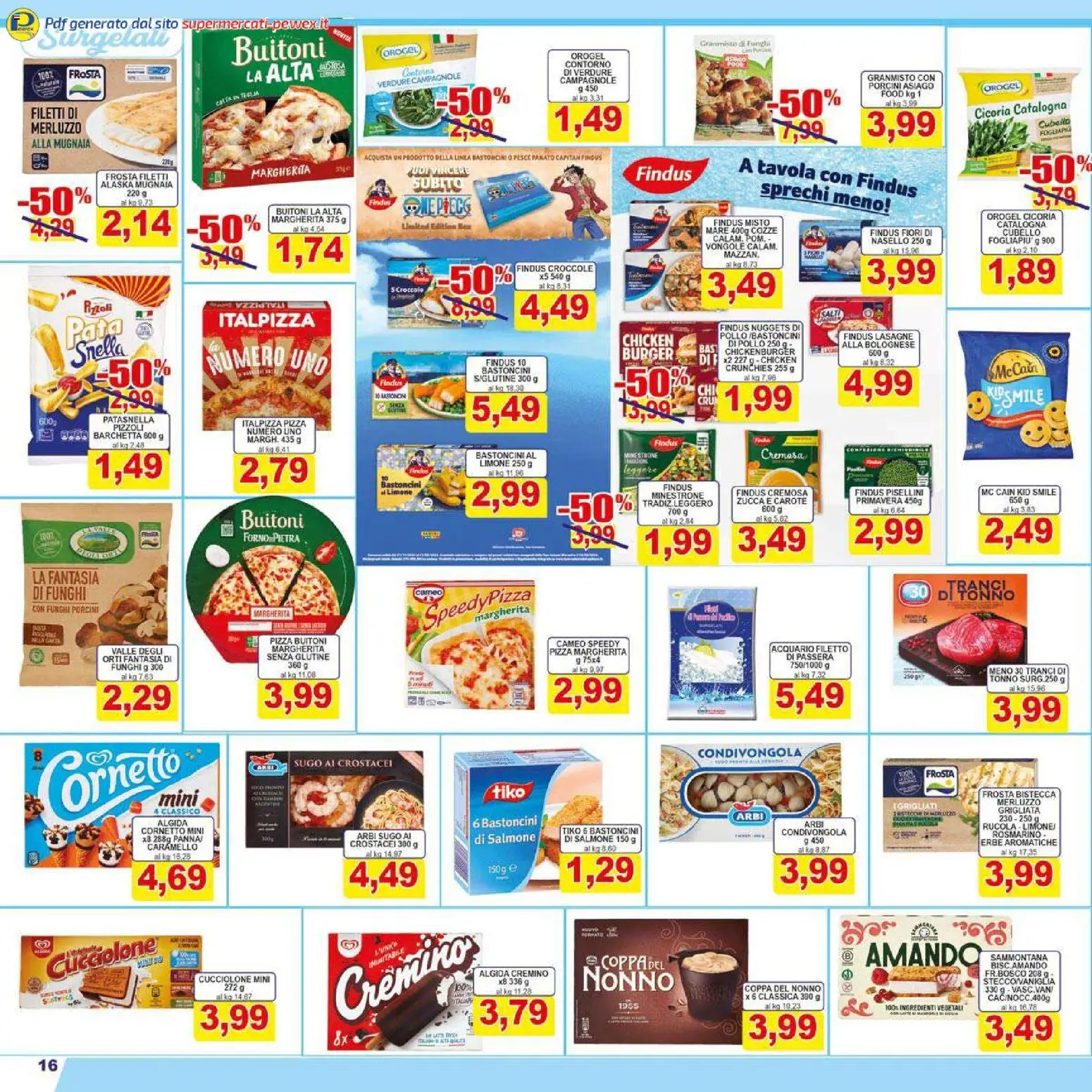 Volantino Pewex del 26.01.2026 | Pagina: 16 | Prodotti: Rosmarino, Salmone, Carote, Forno