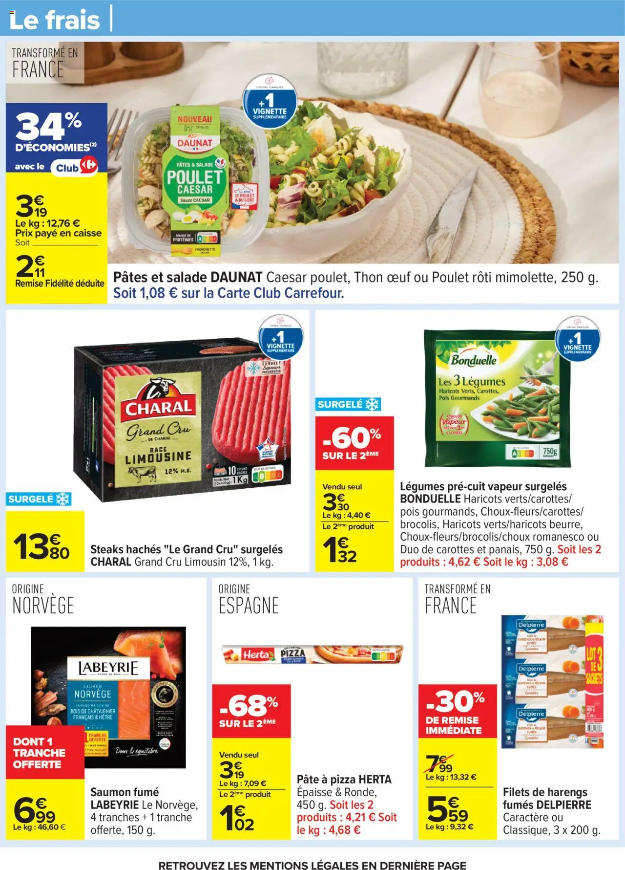  | Page: 15 | Produits: Salade, Carottes, Saumon fumé, Saumon