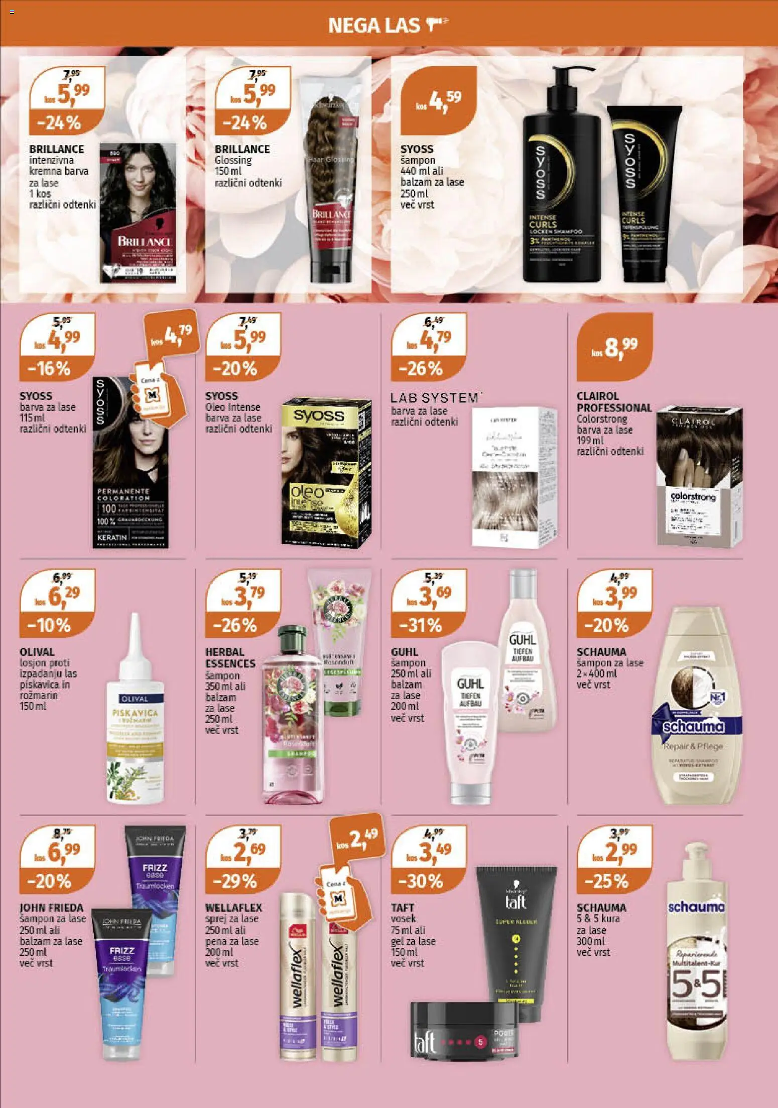 Novi Müller katalog ponudbe – veljaven od 27.10.2025 | Stran: 5 | Izdelki: Sprej za lase, Kos, Sampon, Balzam za lase