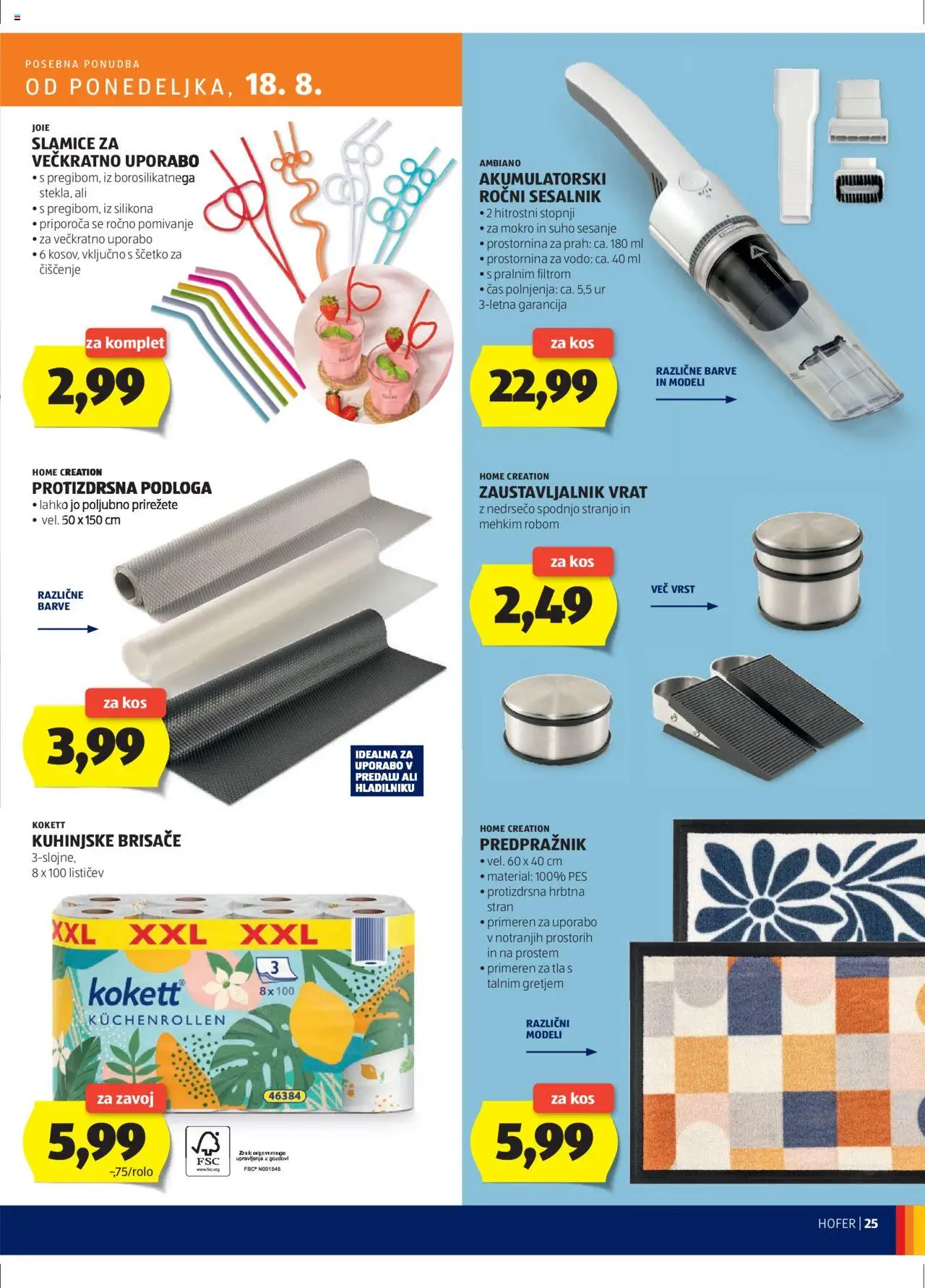 Hofer SI katalog | vrijedi od 14.08.2025 | Stranica: 25