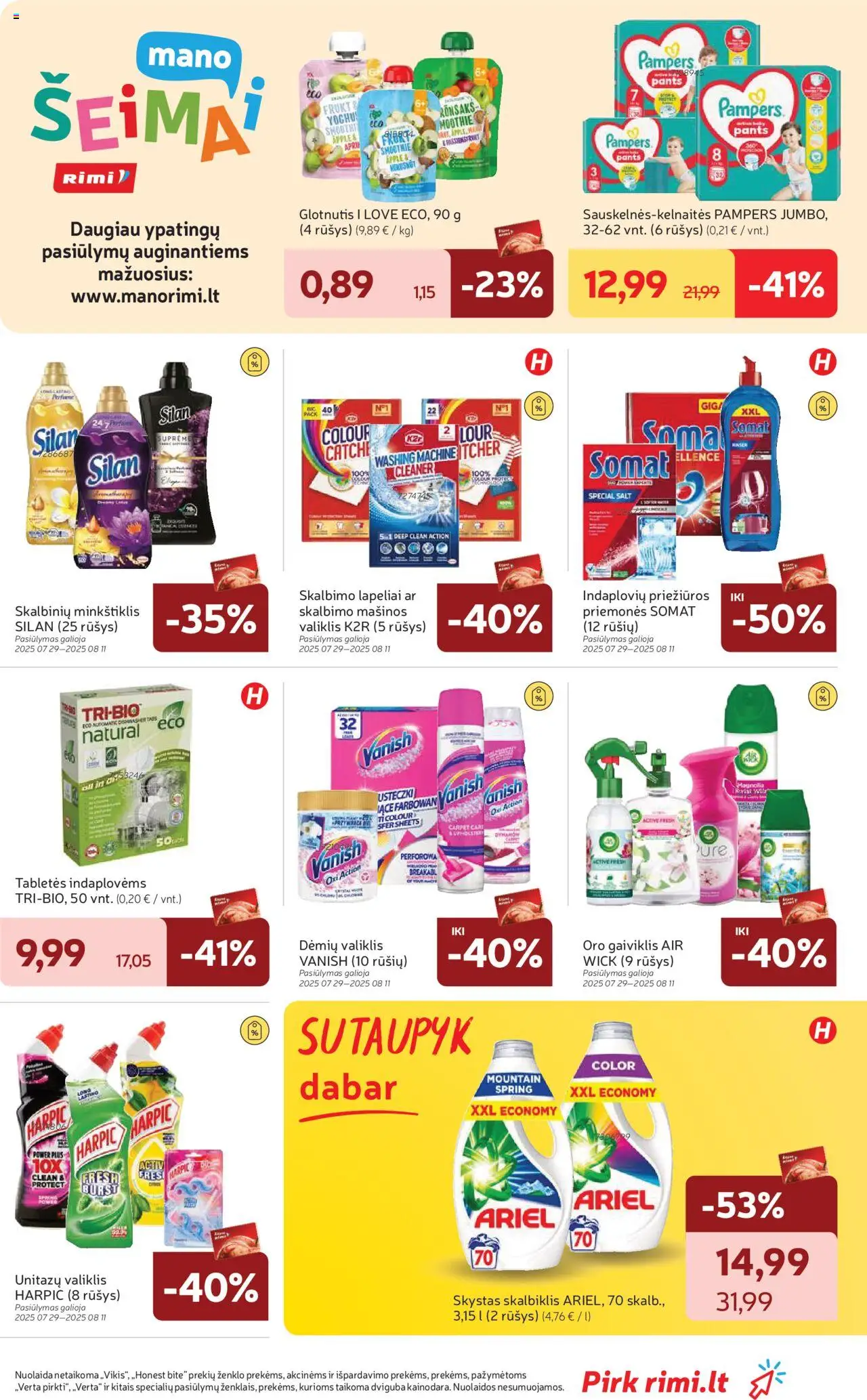 Rimi leidinys│galioja nuo 05.08.2025 | Puslapis: 31 | Prekių: Tabletės indaplovėms