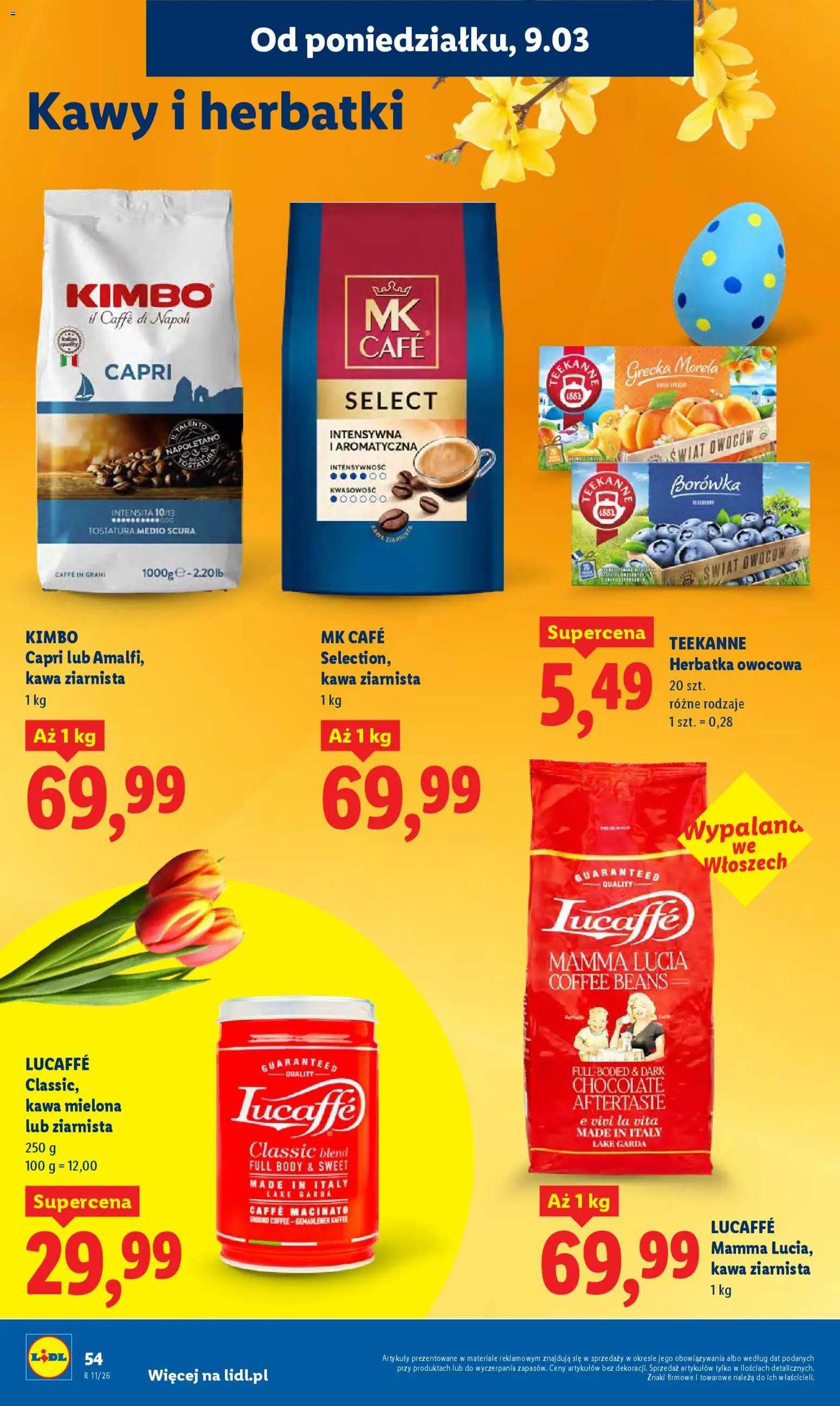 Lidl Polsko leták od 09.03.2026 | Strana: 54 | Produkty: Teekanne, Body