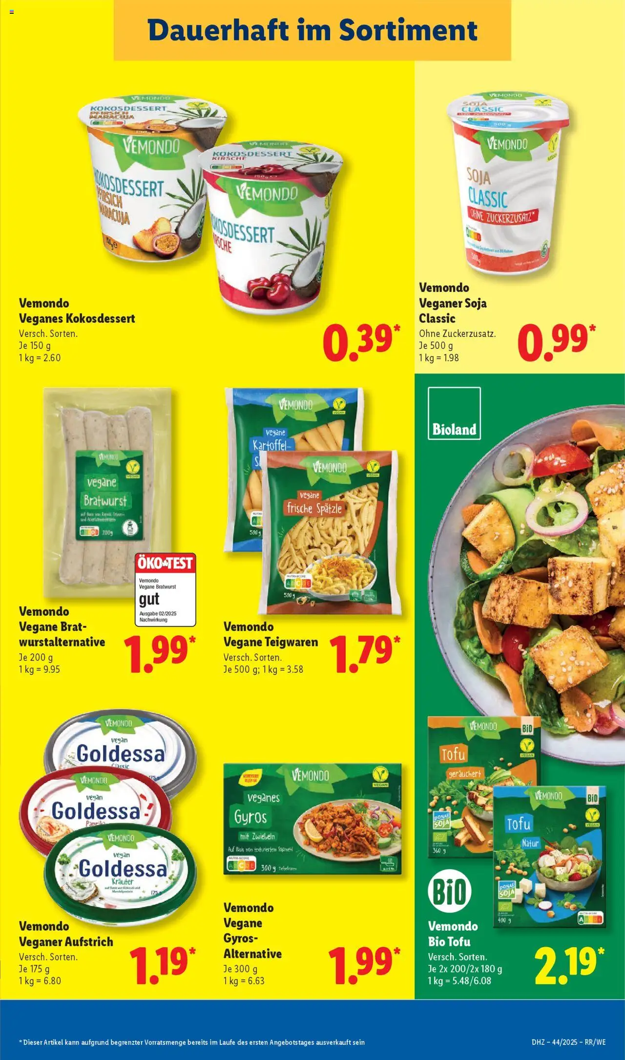 Lidl Prospekt Düsseldorf – gültig ab 27.10.2025 | Seite: 9 | Produkte: Bratwurst, Gyros, Paprika, Pfirsich