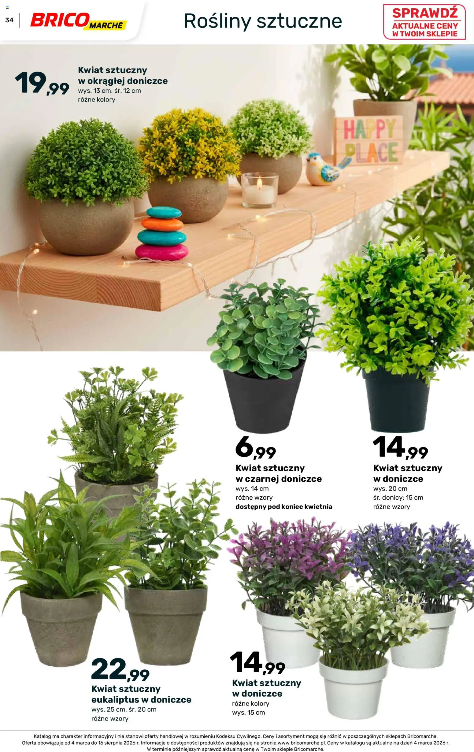 Brico Marché gazetka - Wiosna od 04.03.2026 | Strona: 34 | Produkty: Rosliny