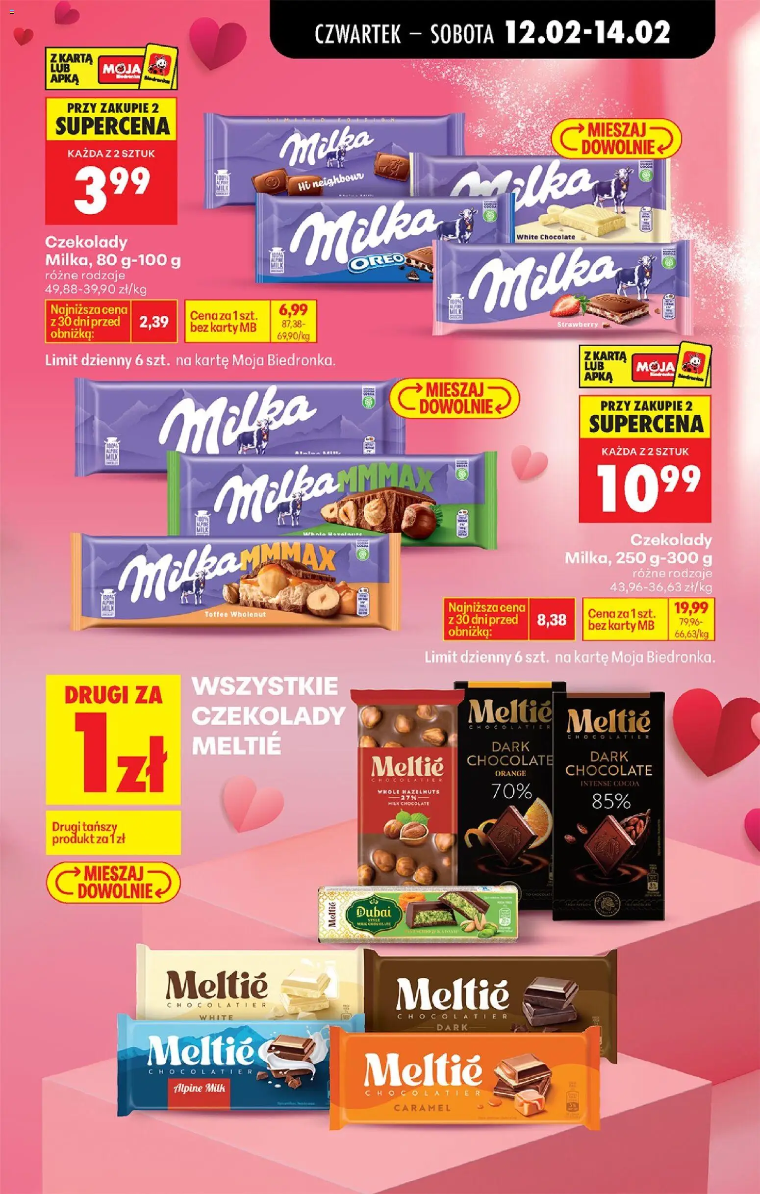 Biedronka gazetka - Oferta w tym tygodniu od 12.02.2026 | Strona: 13 | Produkty: Karta, Czekolady, Milka, Czekolada