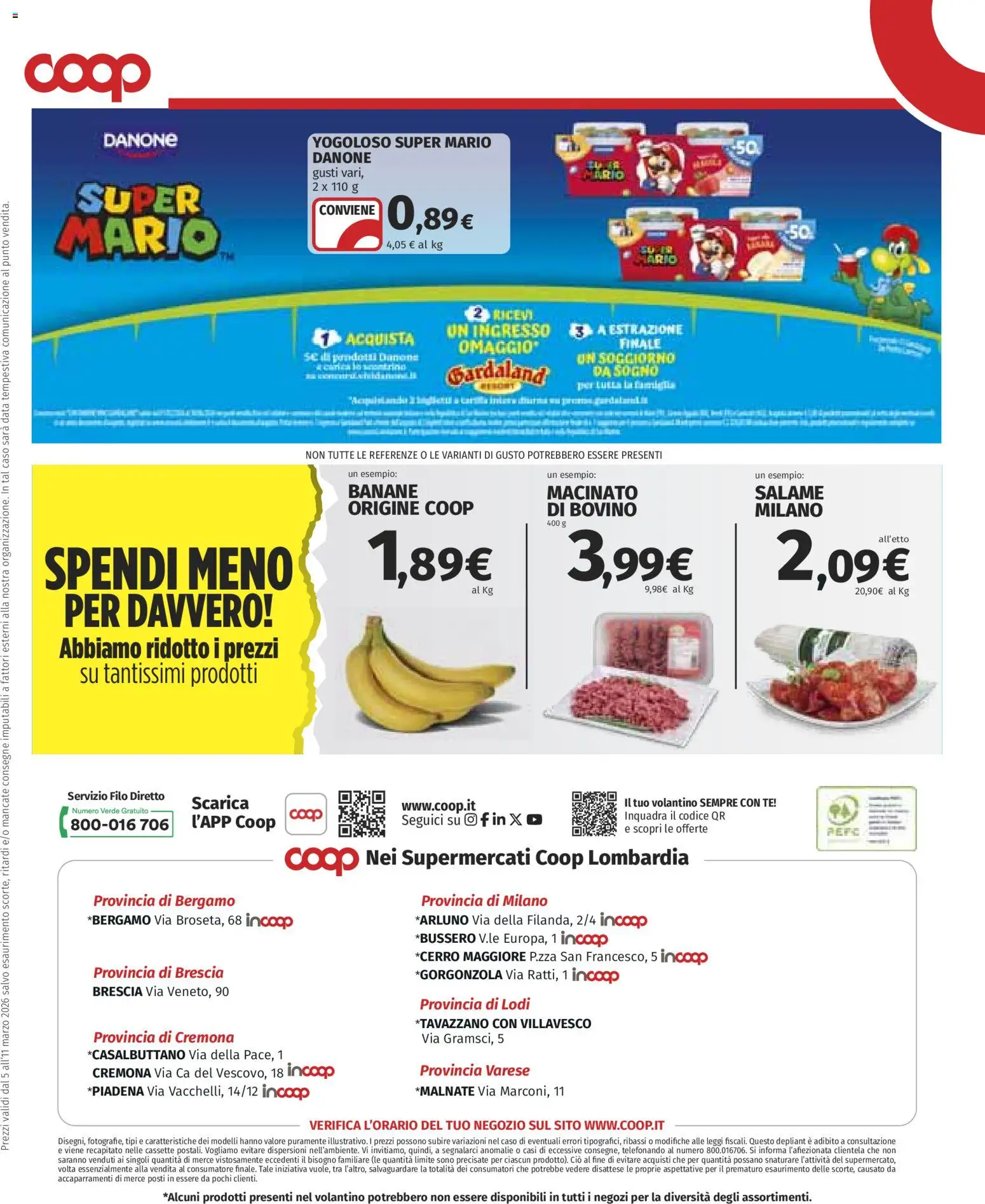 Volantino COOP del 05.03.2026 | Pagina: 20 | Prodotti: Salame, Tè, Data, Macinato