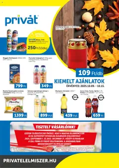 PRIVÁT Déli vármegyék - amely érvényes a következő dátumtól: 09.10.2025