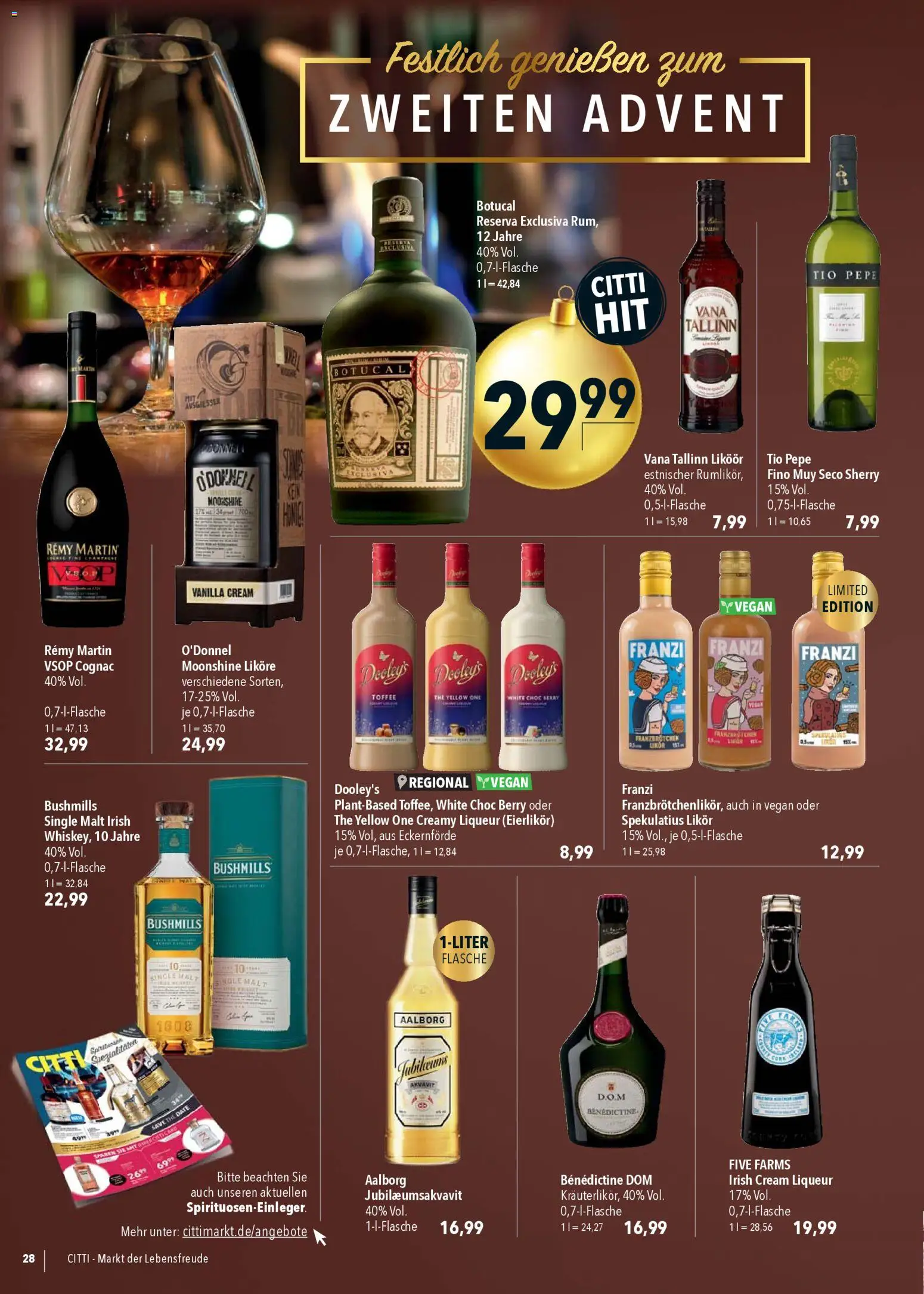 CITTI Markt Prospekt 	 – gültig ab 03.12.2025 | Seite: 28 | Produkte: Likör