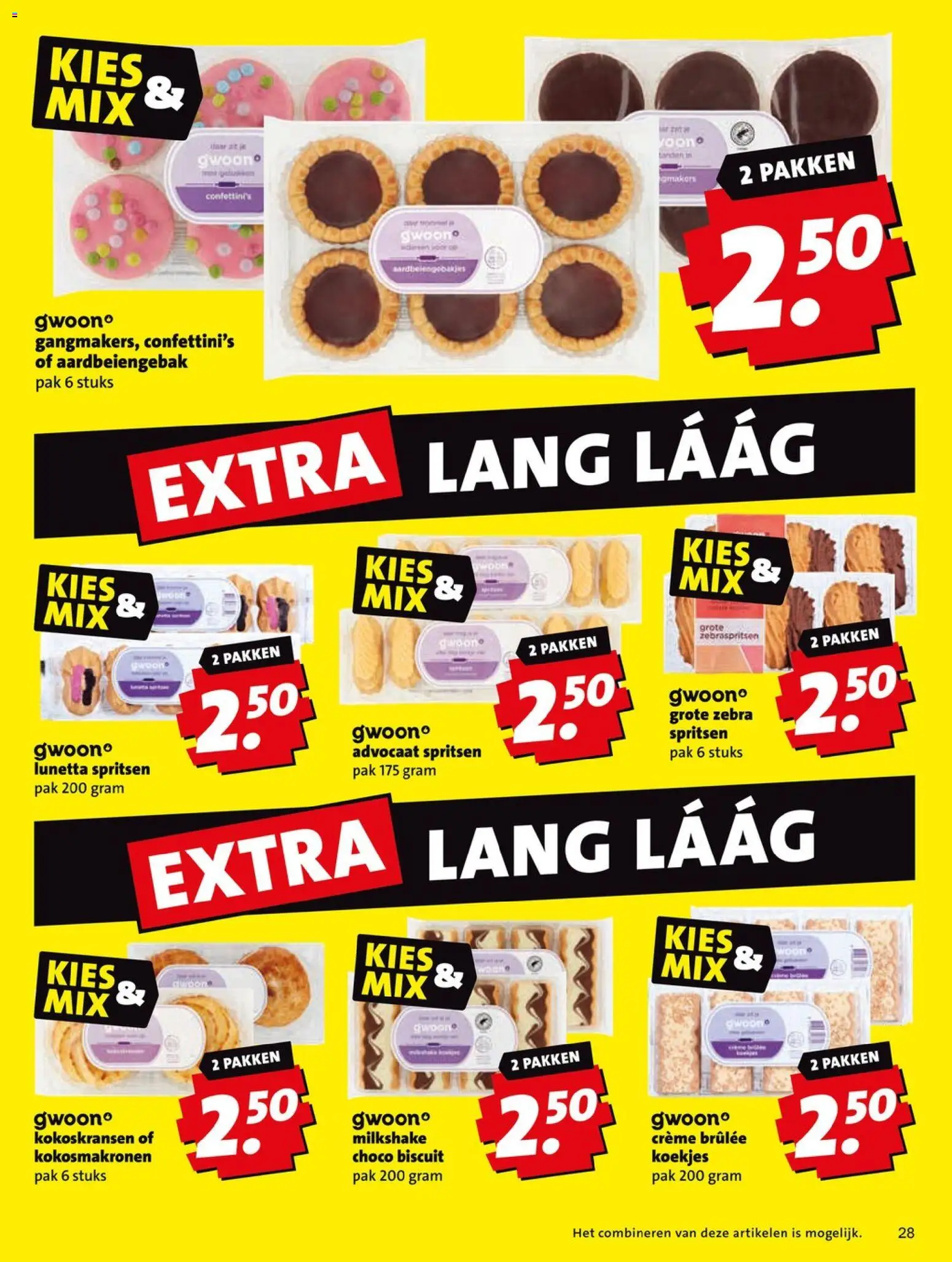 {H1} | Pagina: 28 | Producten: Koekjes, Crème