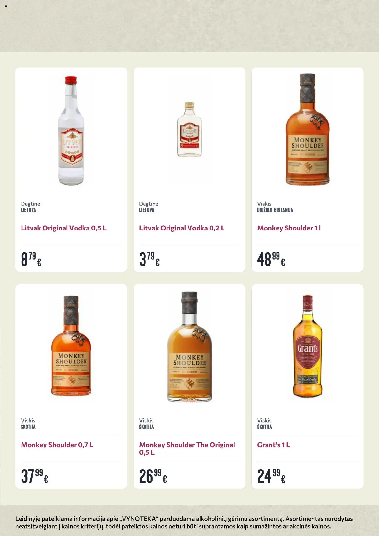 VYNOTEKA akcijos nuo 12.01.2026 | Puslapis: 4 | Prekių: Degtinė, Viskis