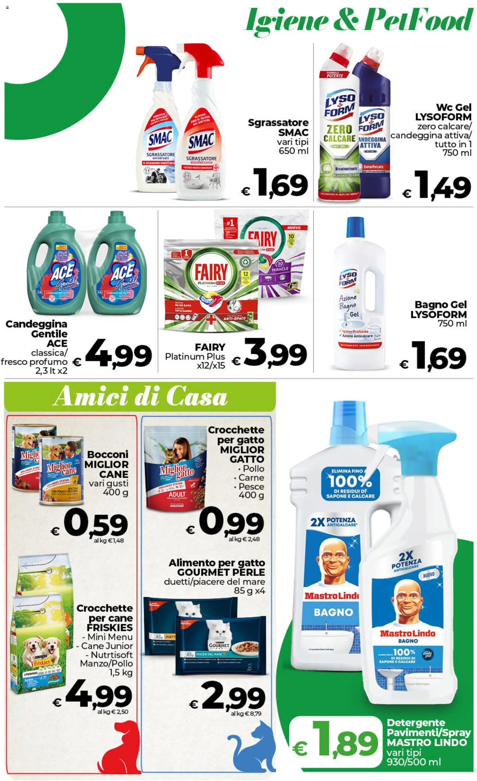 Volantino COOP del 24.02.2026 | Pagina: 20 | Prodotti: Sapone, Candeggina, Sgrassatore, WC