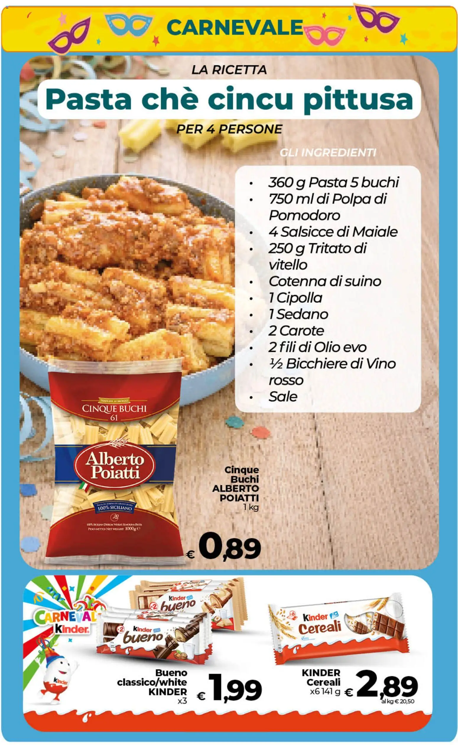 Volantino Ipercoop del 13.02.2026 | Pagina: 36 | Prodotti: Maiale, Cereali, Suino, Carote