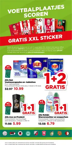 Alle Sun Vaatwascapsules en -tabletten, M.u.v. vaatwaspoeder. Prijsvoorbeeld: Briljant shine plus, 3 dozen à 16 stuks - Voorbeeld van een folder van Plus, geldig van 25.02.2026 | Pagina: 2