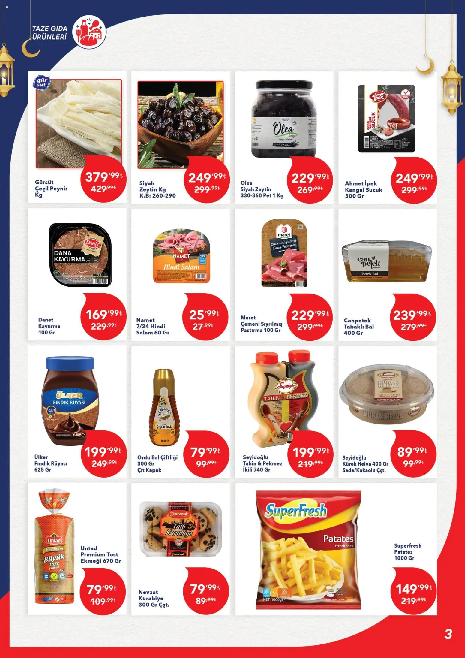 Kim Market Katalog - Marmara Insert - 02.03.2026 tarihinden itibaren geçerlidir | Sayfa: 3 | Ürünler: Peynir, Fındık, Patates, Sucuk