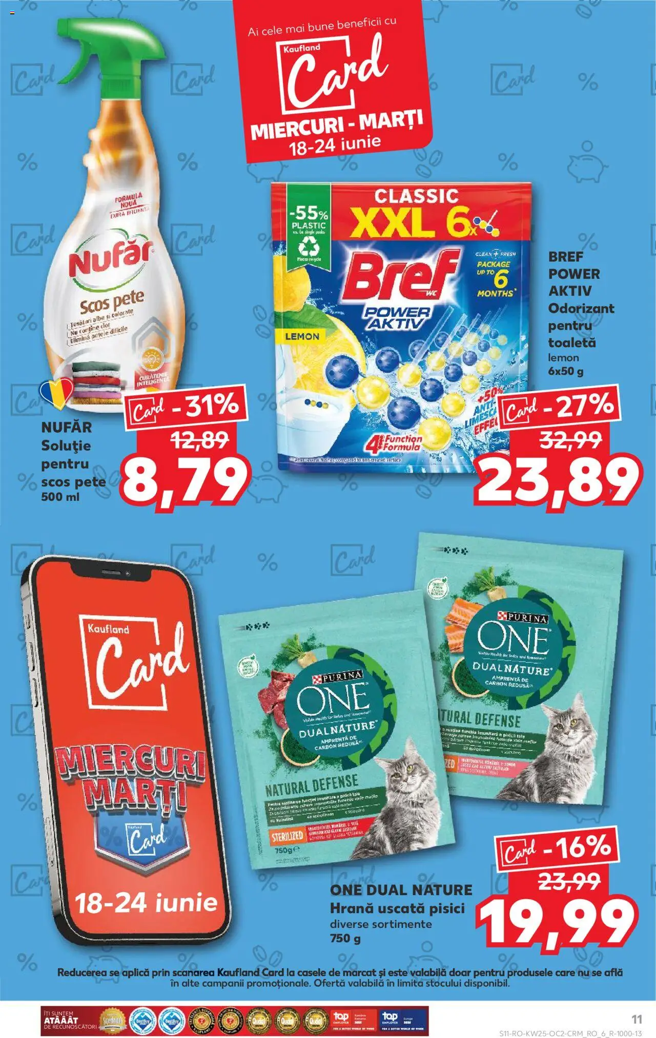 Kaufland RO akciós ujság - amely érvényes a következő dátumtól: 18.06.2025 | Oldal: 11