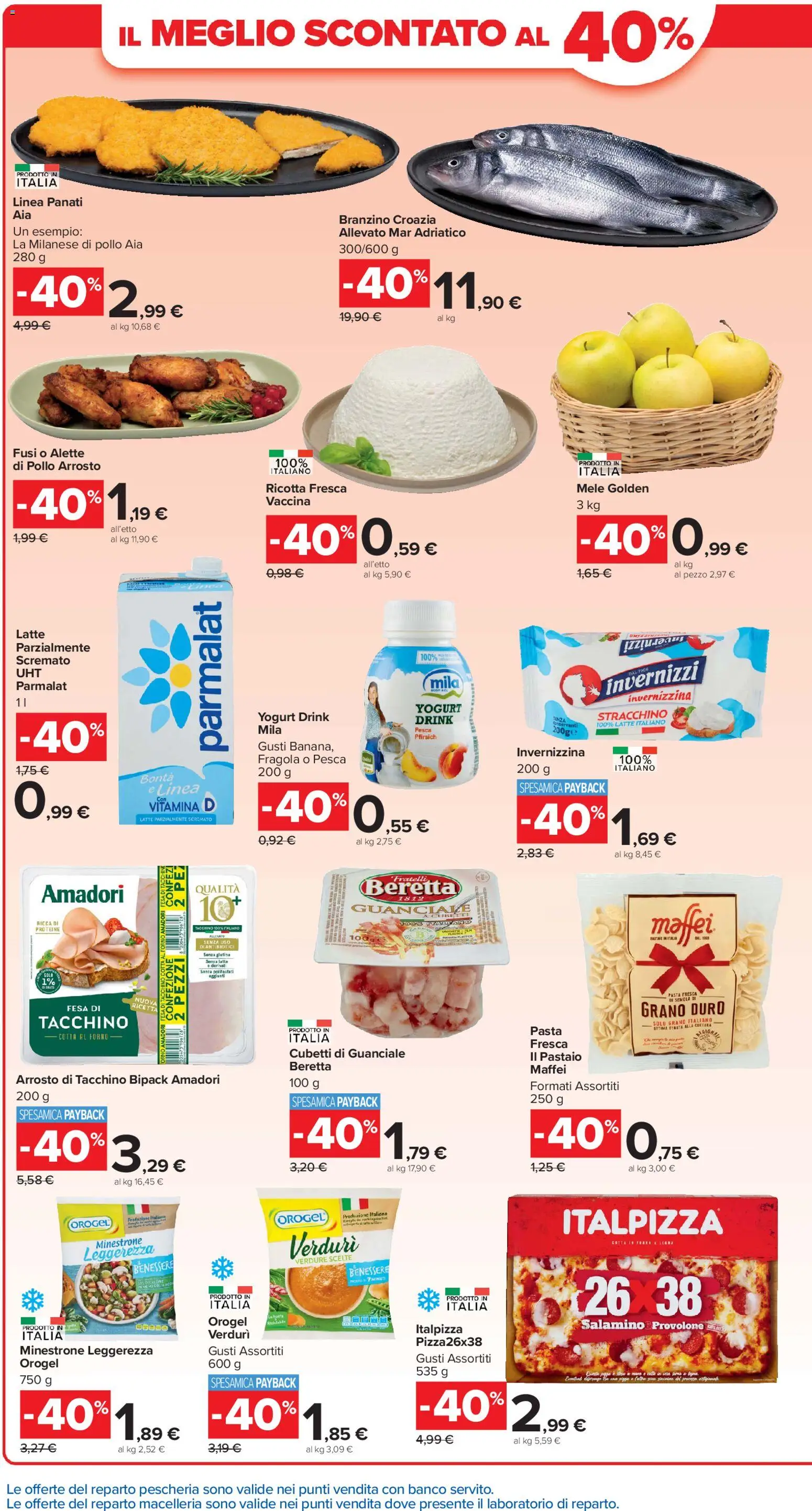 Volantino Carrefour del 02.01.2026 | Pagina: 2 | Prodotti: Pasta, Stracchino, Ricotta, Latte parzialmente scremato