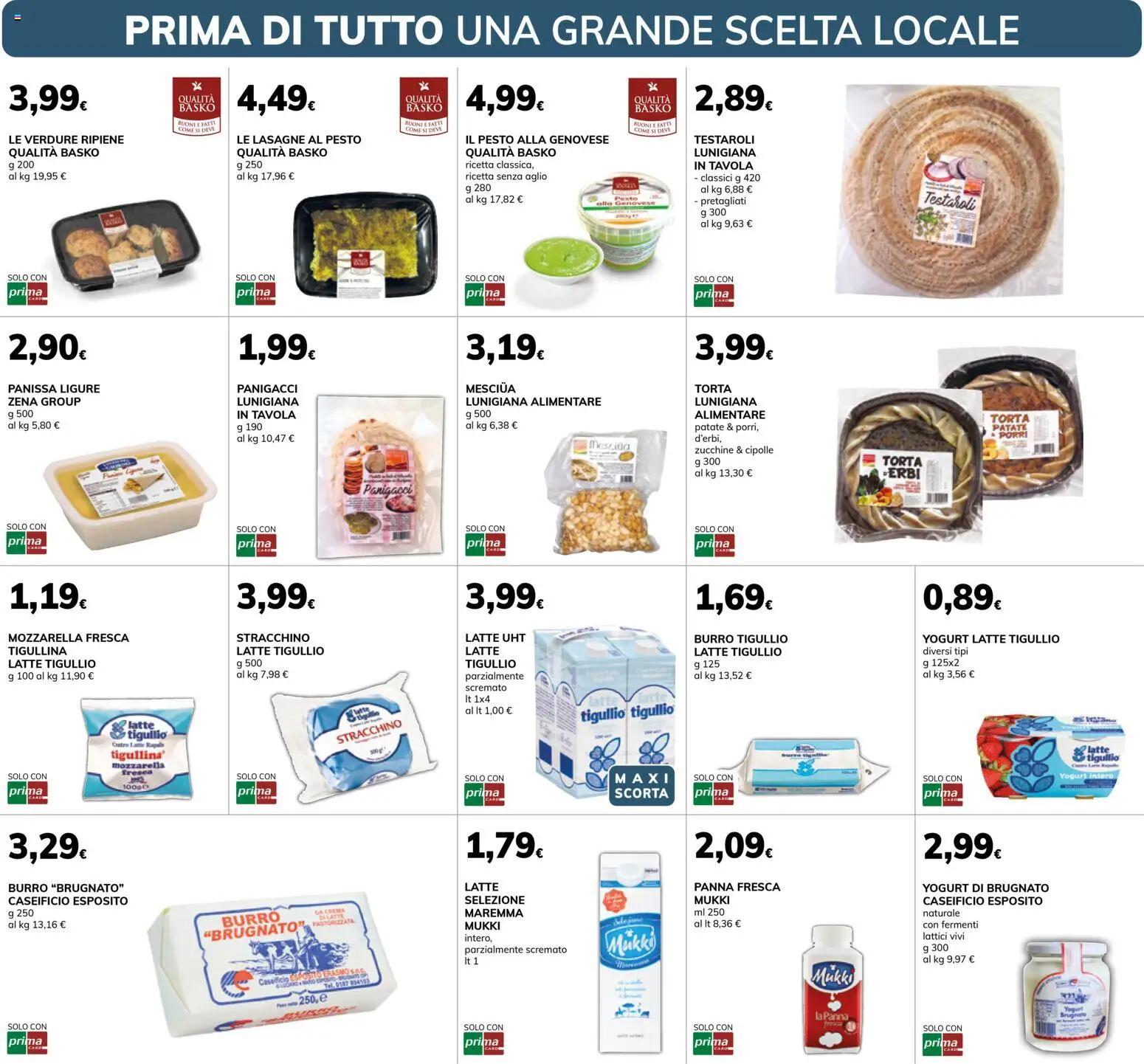 Volantino Basko del 10.03.2026 | Pagina: 3 | Prodotti: Yogurt, Panna, Verdure, Zucchine