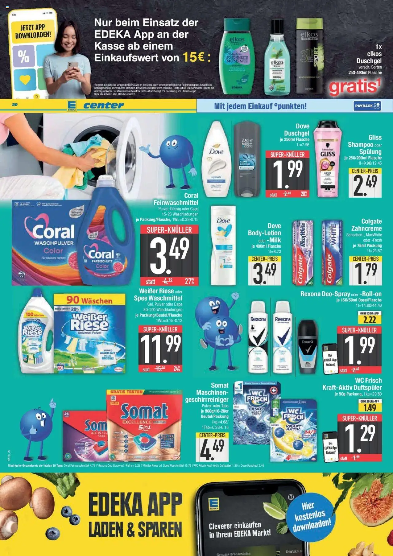 Edeka prospekt Ingolstadt	 - gültig ab dem 06.07.2025 | Seite: 20 | Produkte: Shampoo, Body Lotion, Shower Gel, Deospray