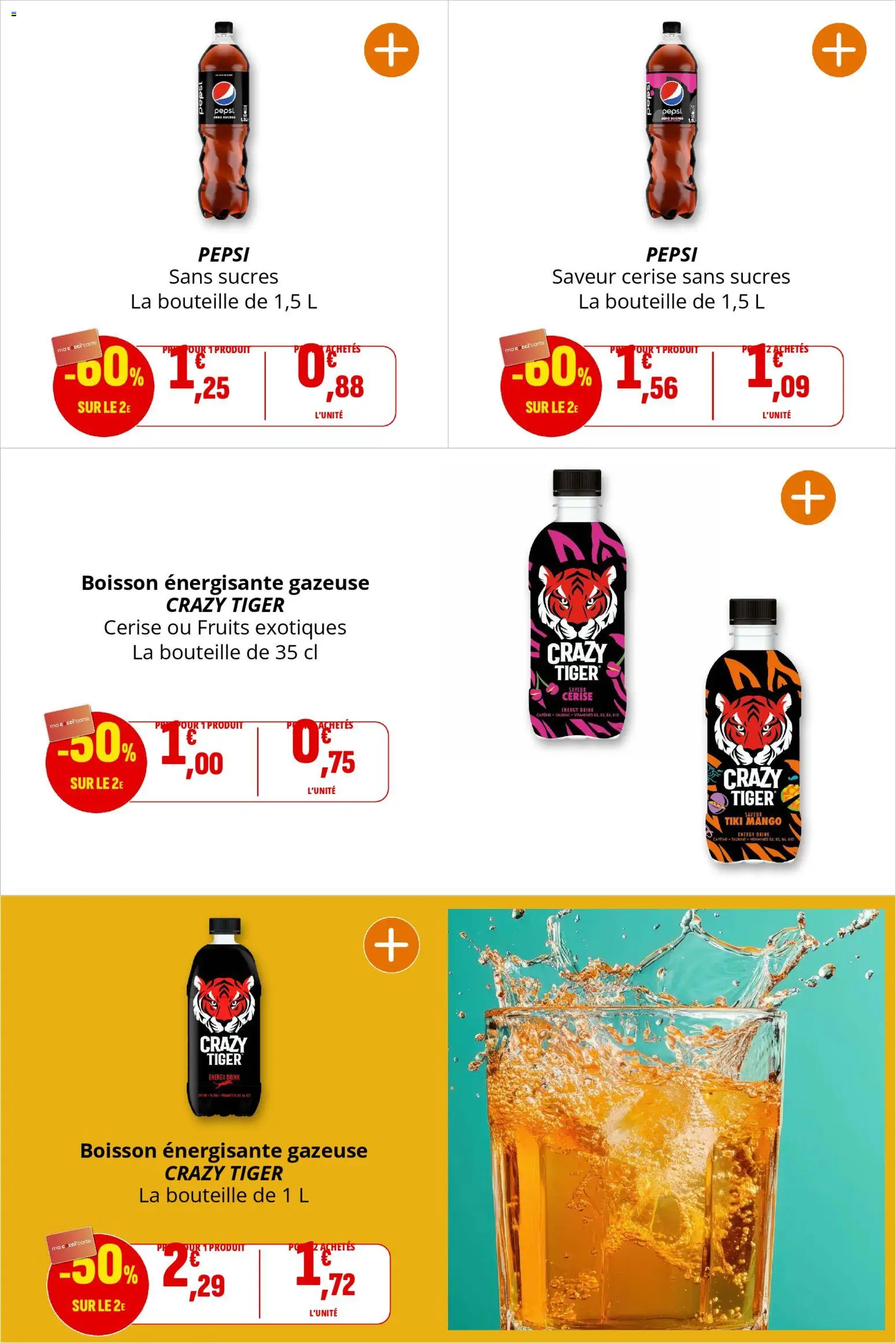 {H1} | Page: 46 | Produits: Boisson énergisante, Crazy Tiger