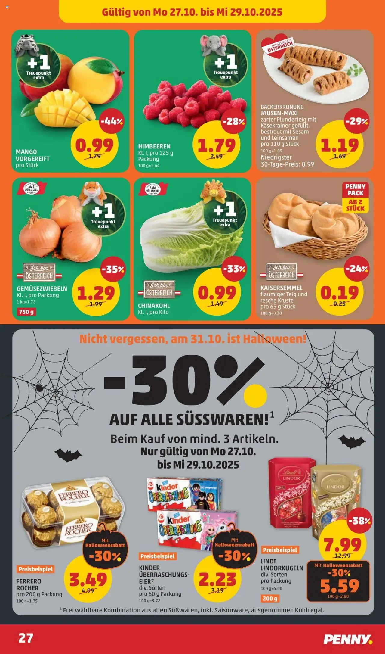 Penny Markt Flugblatt gültig ab 23.10.2025 | Seite: 27 | Produkte: Mango, Chinakohl