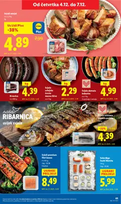 Svježi premium filet lososa, 4 x 125 g, S kožom - Pregled kataloga iz trgovine Lidl, vrijedi od 01.12.2025 | Stranica: 65