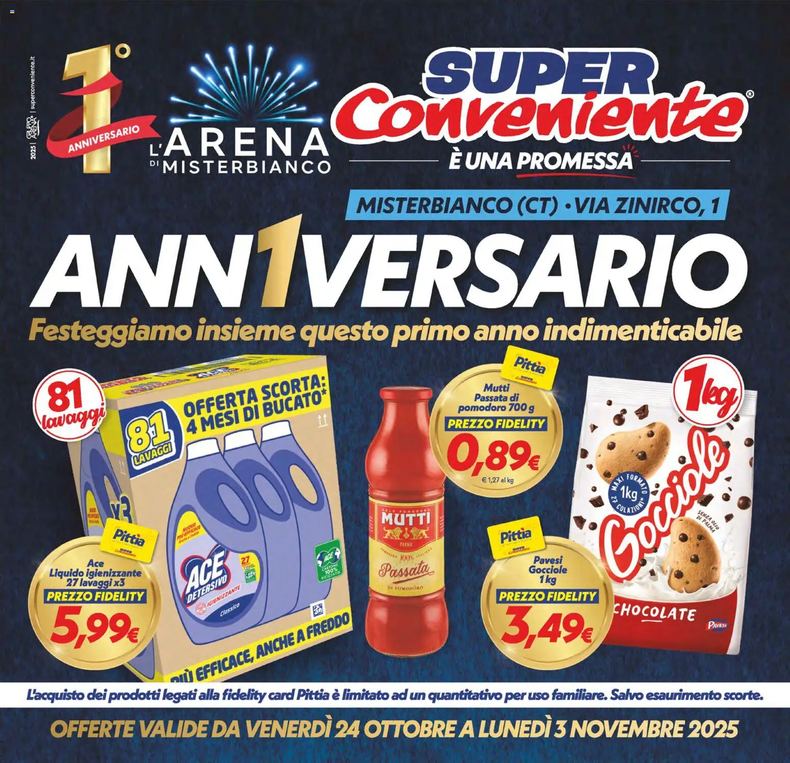 Volantino SuperConveniente del 24.10.2025 | Pagina: 1 | Prodotti: Pomodoro, Olio, Mutti