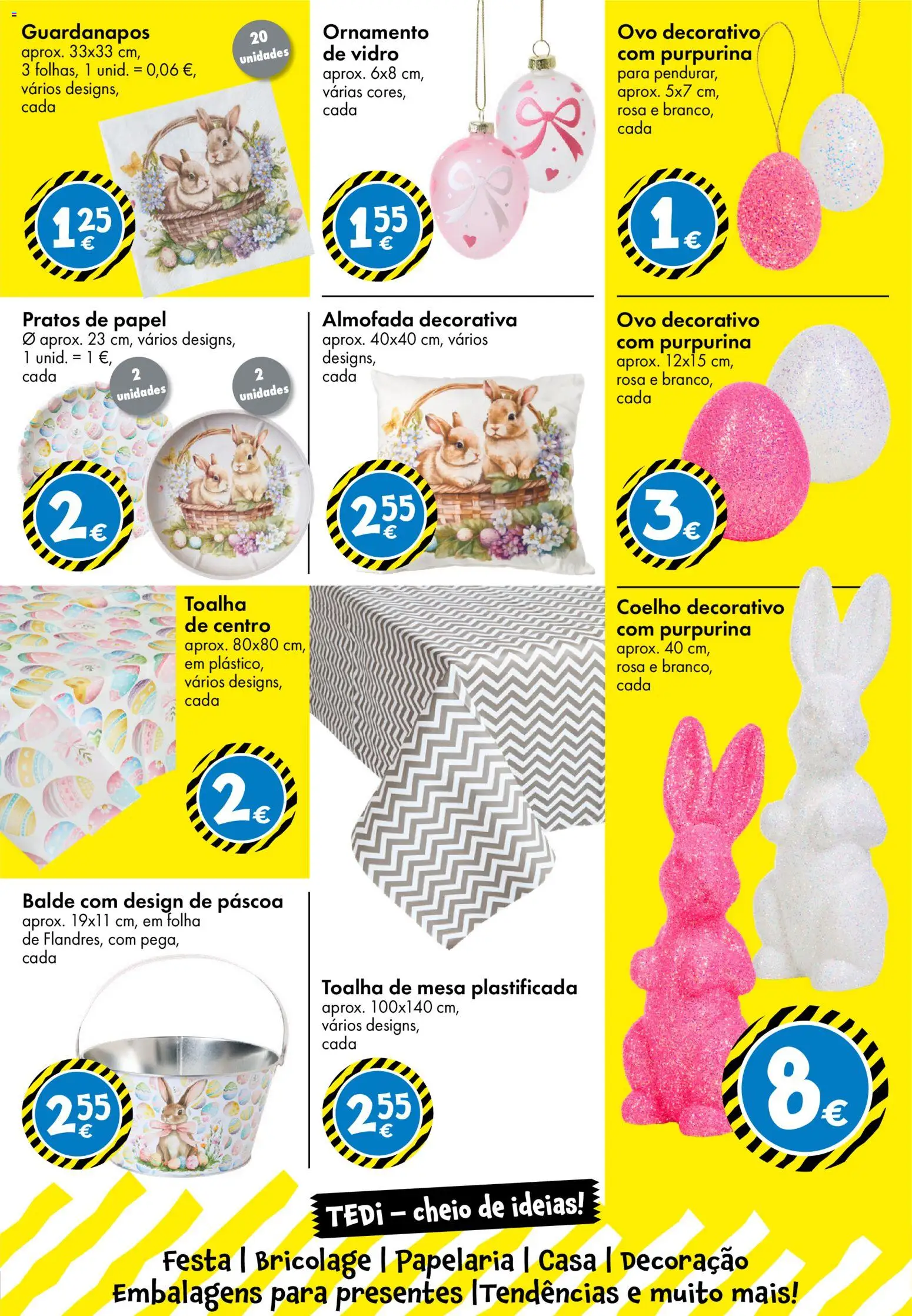 TEDi folheto │ válido de 06.03.2026 | Página: 8 | Produtos: Balde, Almofada, Mesa, Toalha de mesa