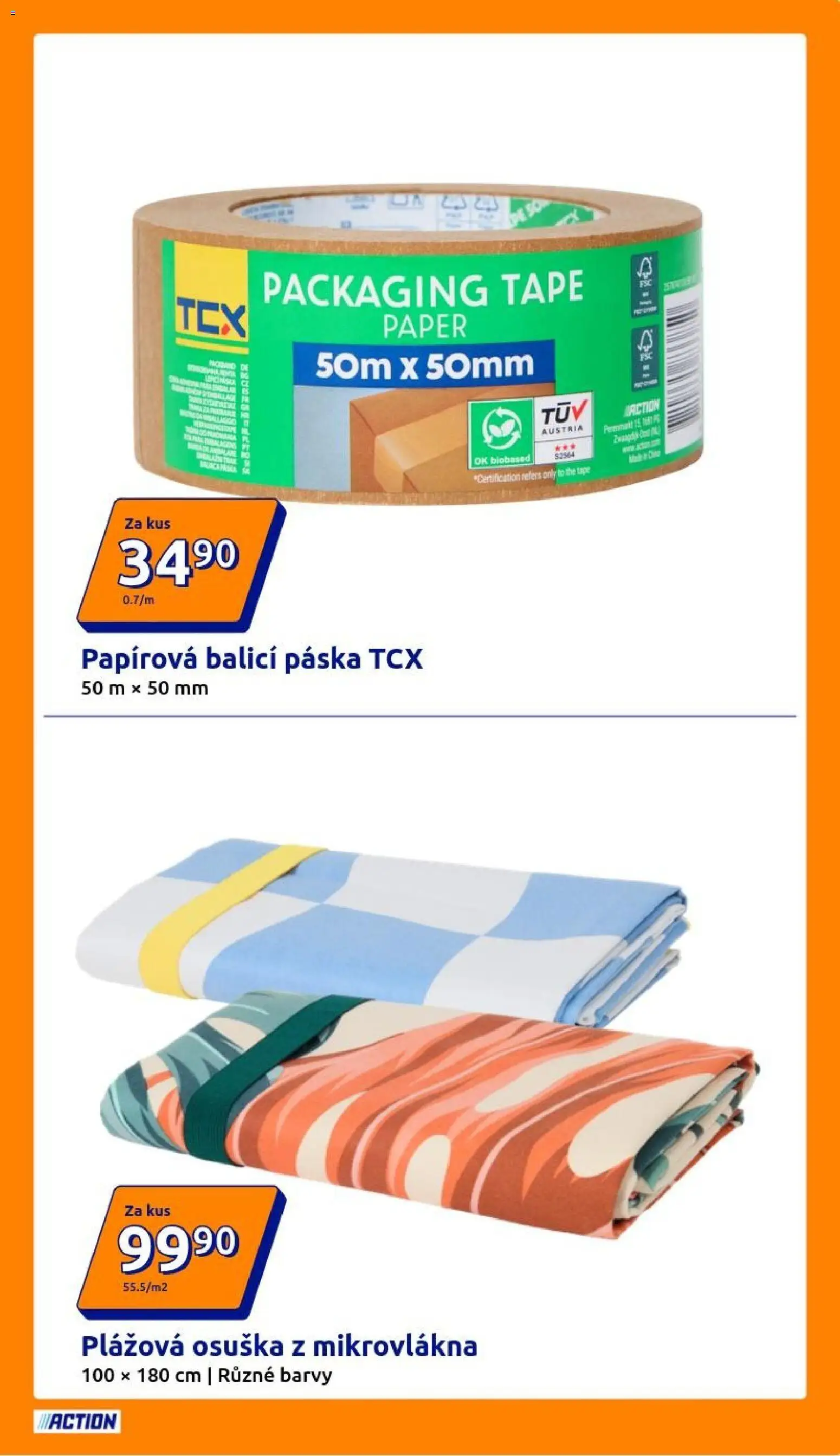 Action leták od 25.03.2026 | Strana: 3 | Produkty: Osuška, Plážová osuška, Barvy